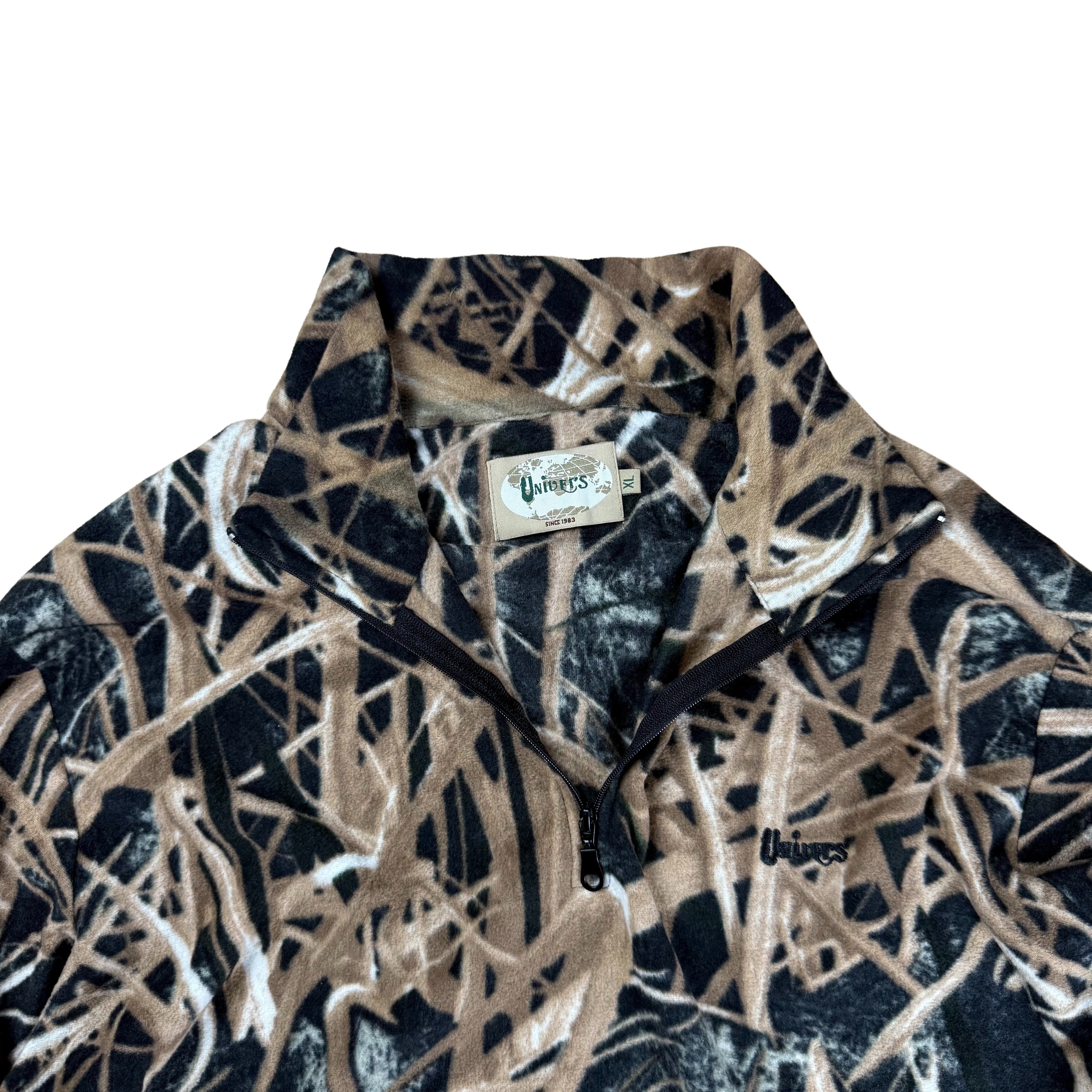 Vintage Fleece Camo Halfzip - XL