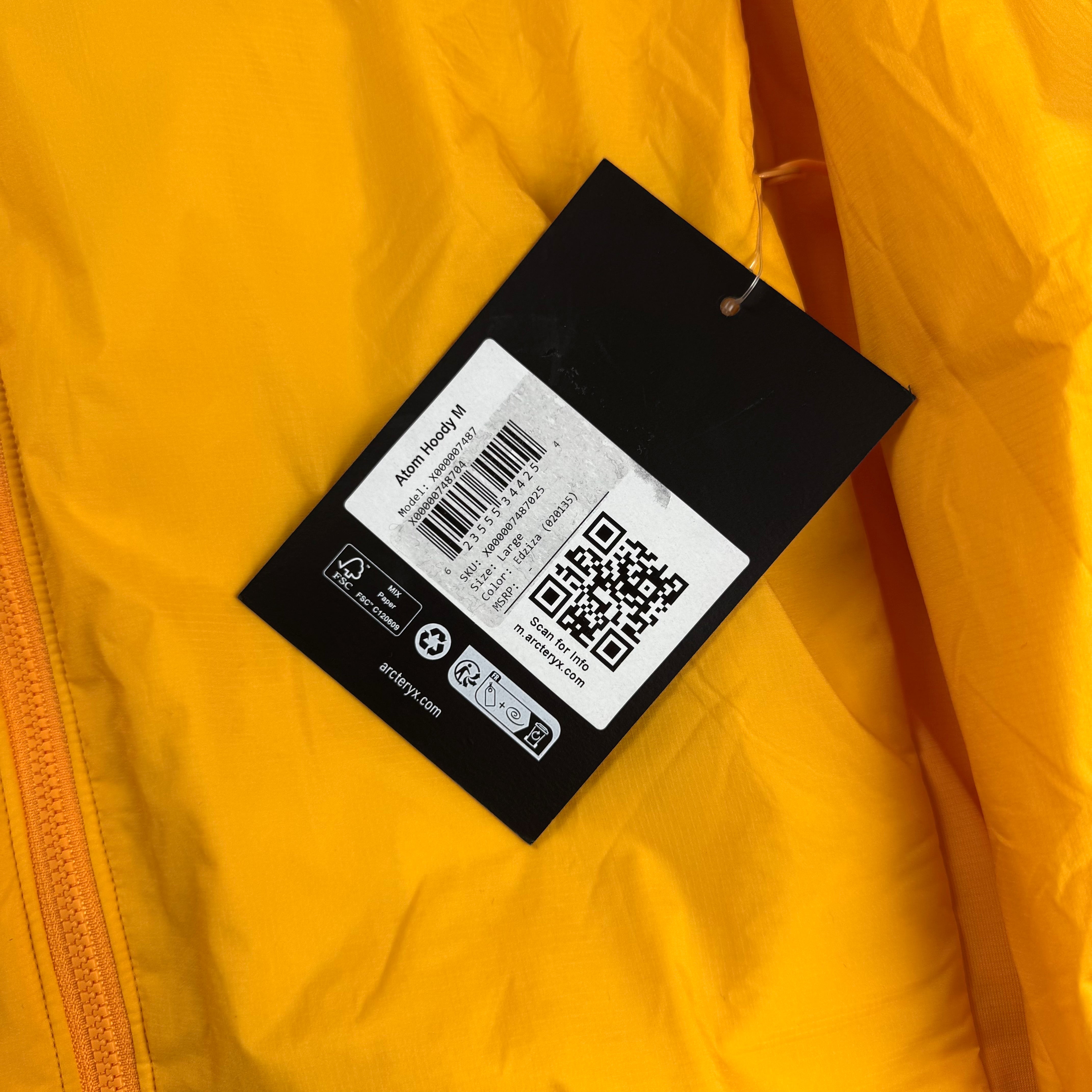 Arcteryx Atom Hoodie Jacket Neu - L