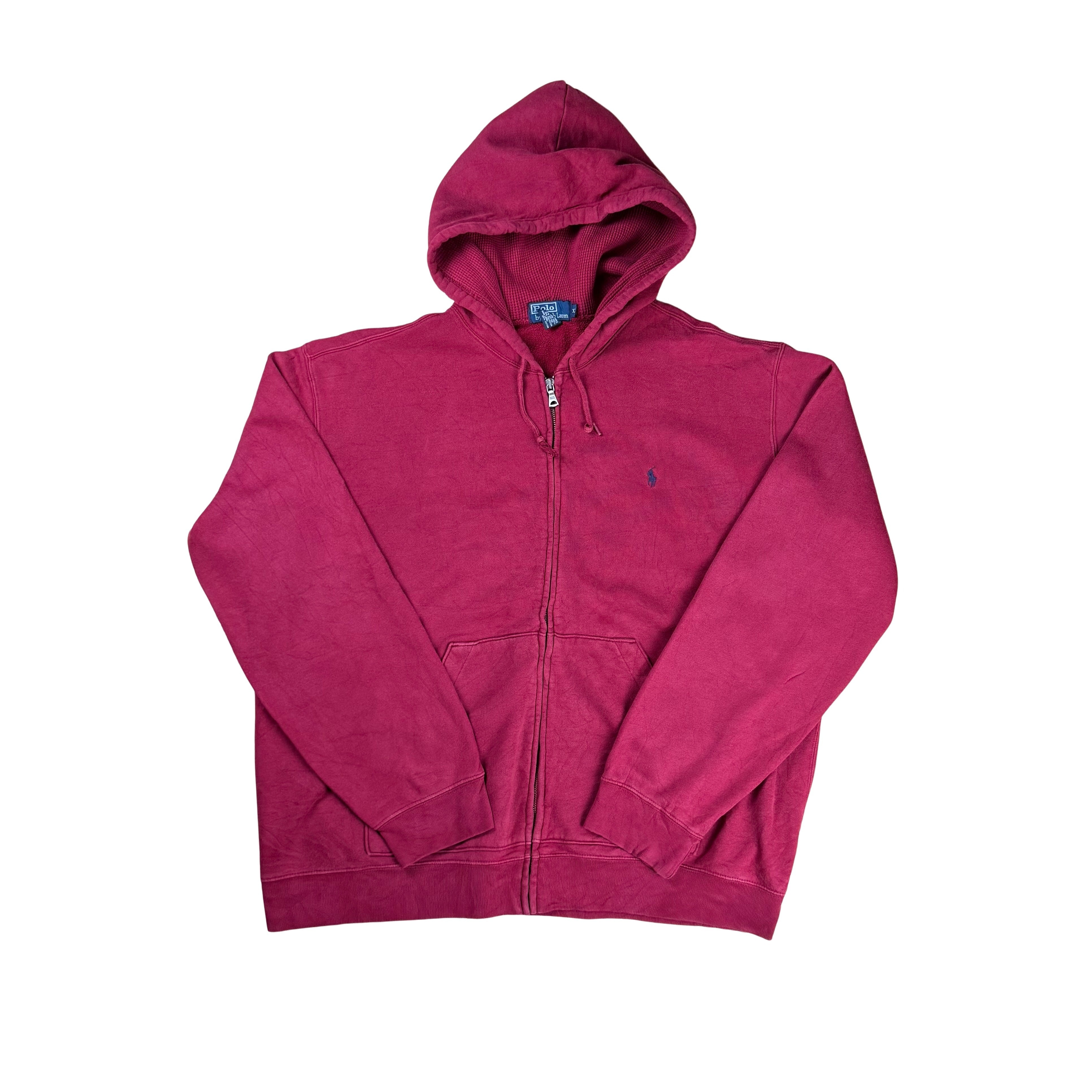 Vintage Ralph Lauren 90s Zip Hoodie - XL