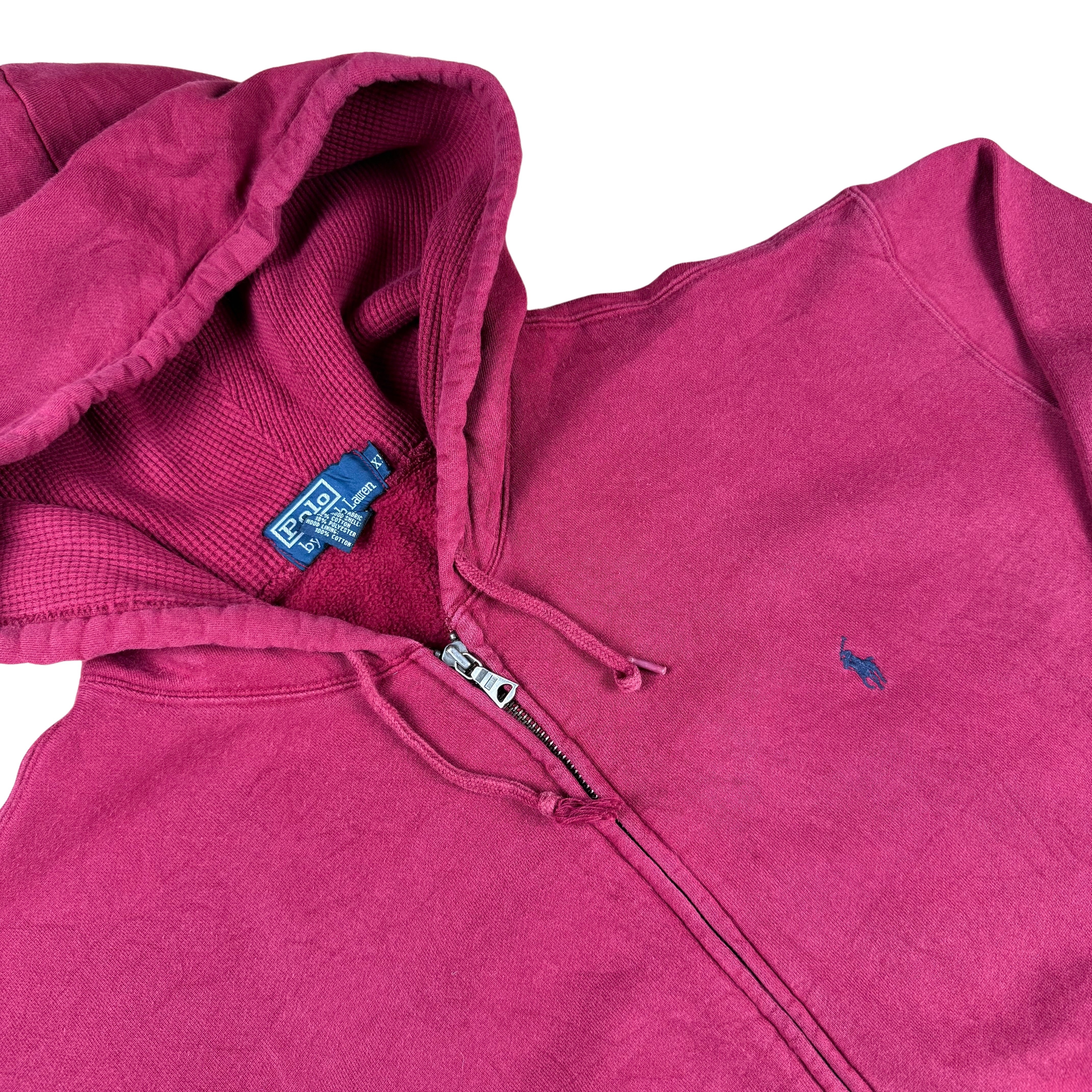 Vintage Ralph Lauren 90s Zip Hoodie - XL