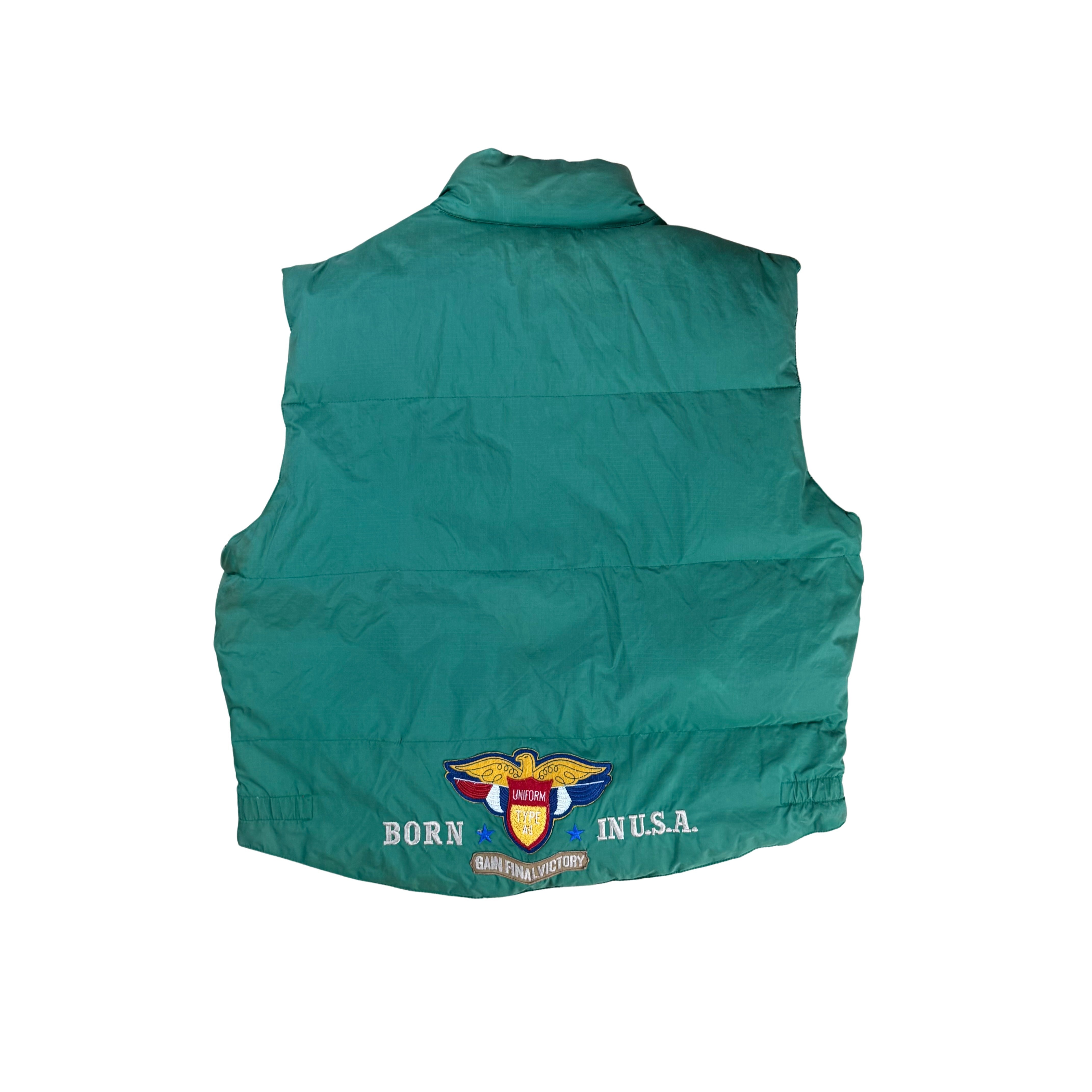 Vintage Vest 80s USA Army - L