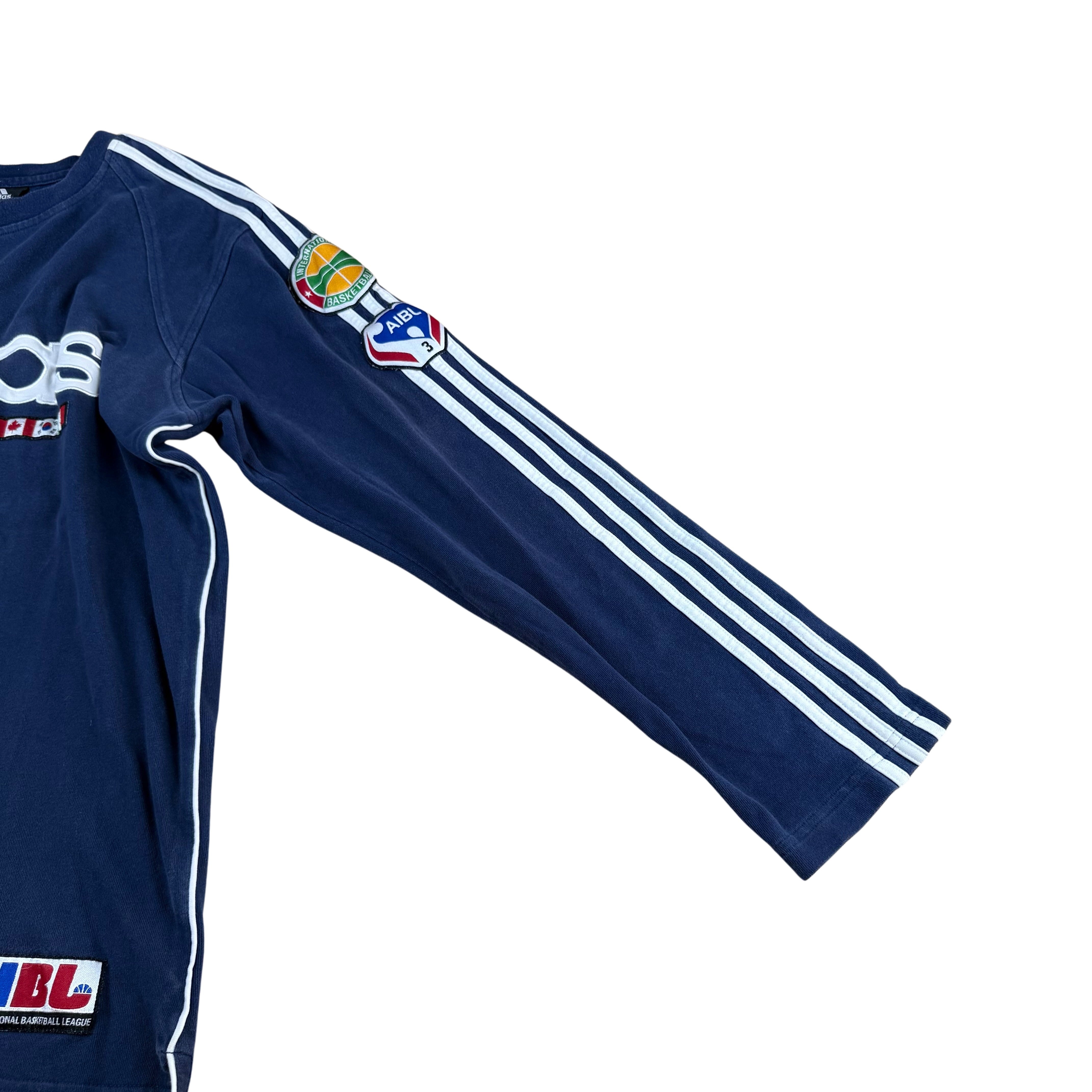 Vintage Adidas Sweatshirt AIBL Basketball - M