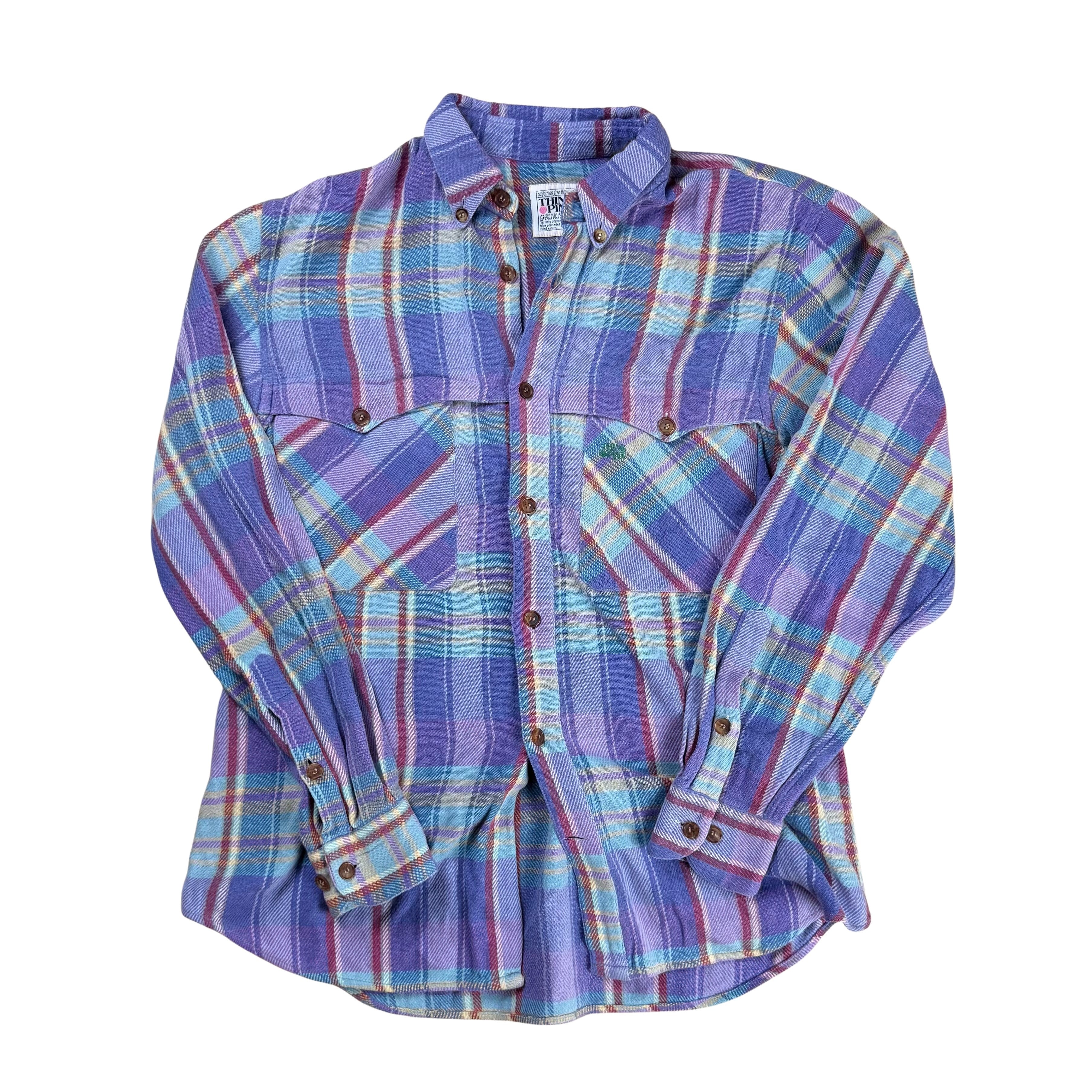 Vintage Think Pink Flannel 80s - M