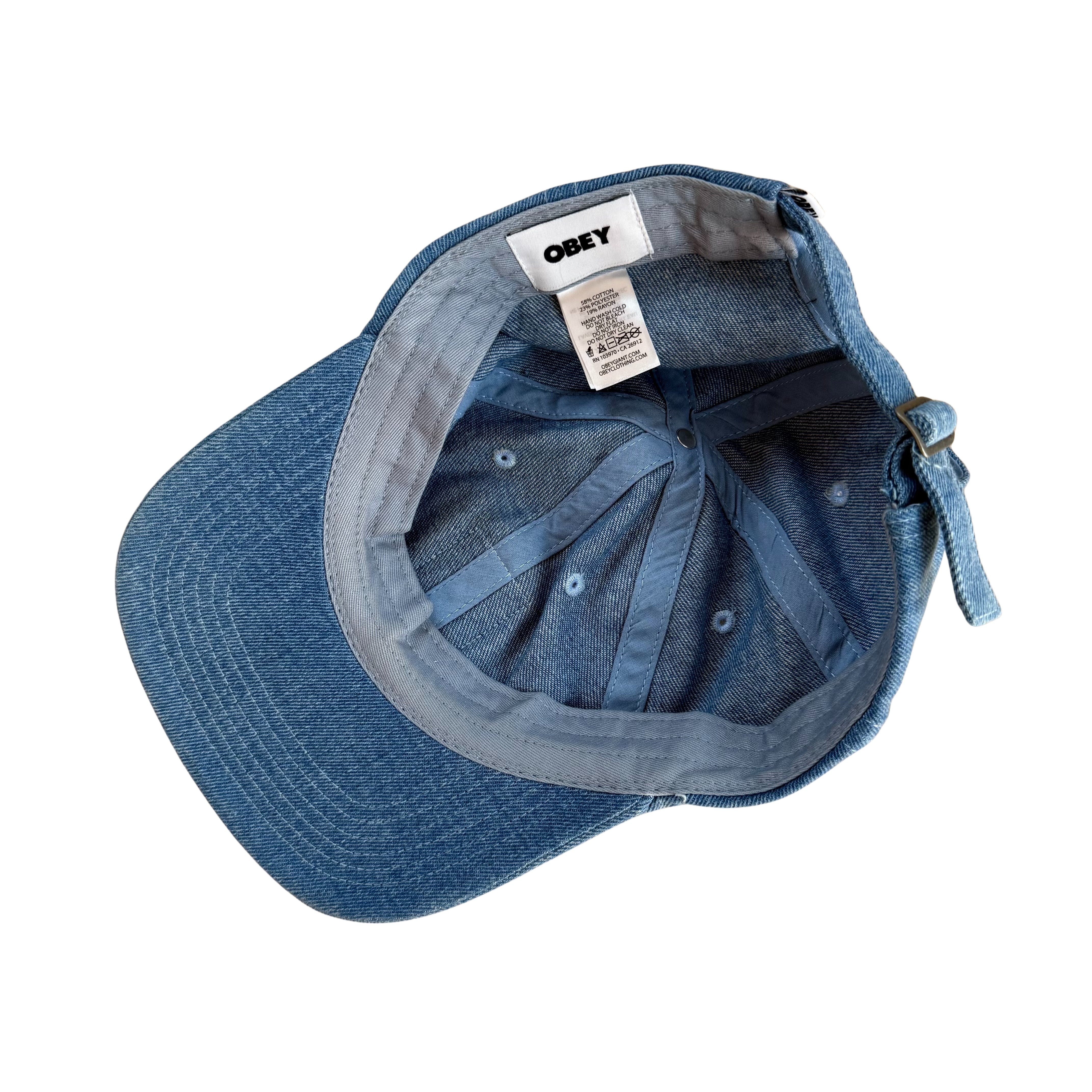 Vintage Obey Denim Cap - Verstellbar