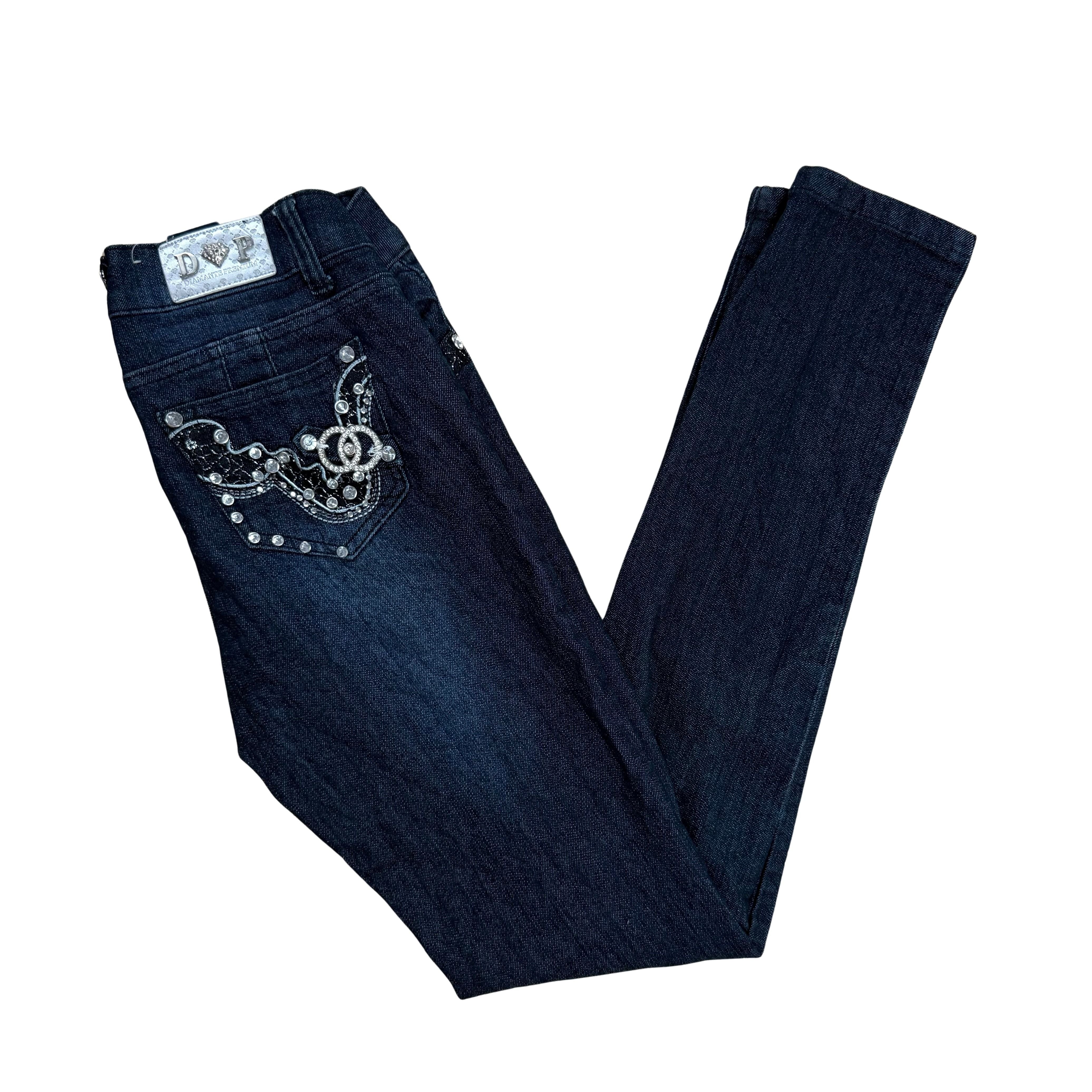 Vintage Y2K Diamante Premium Jeans - S