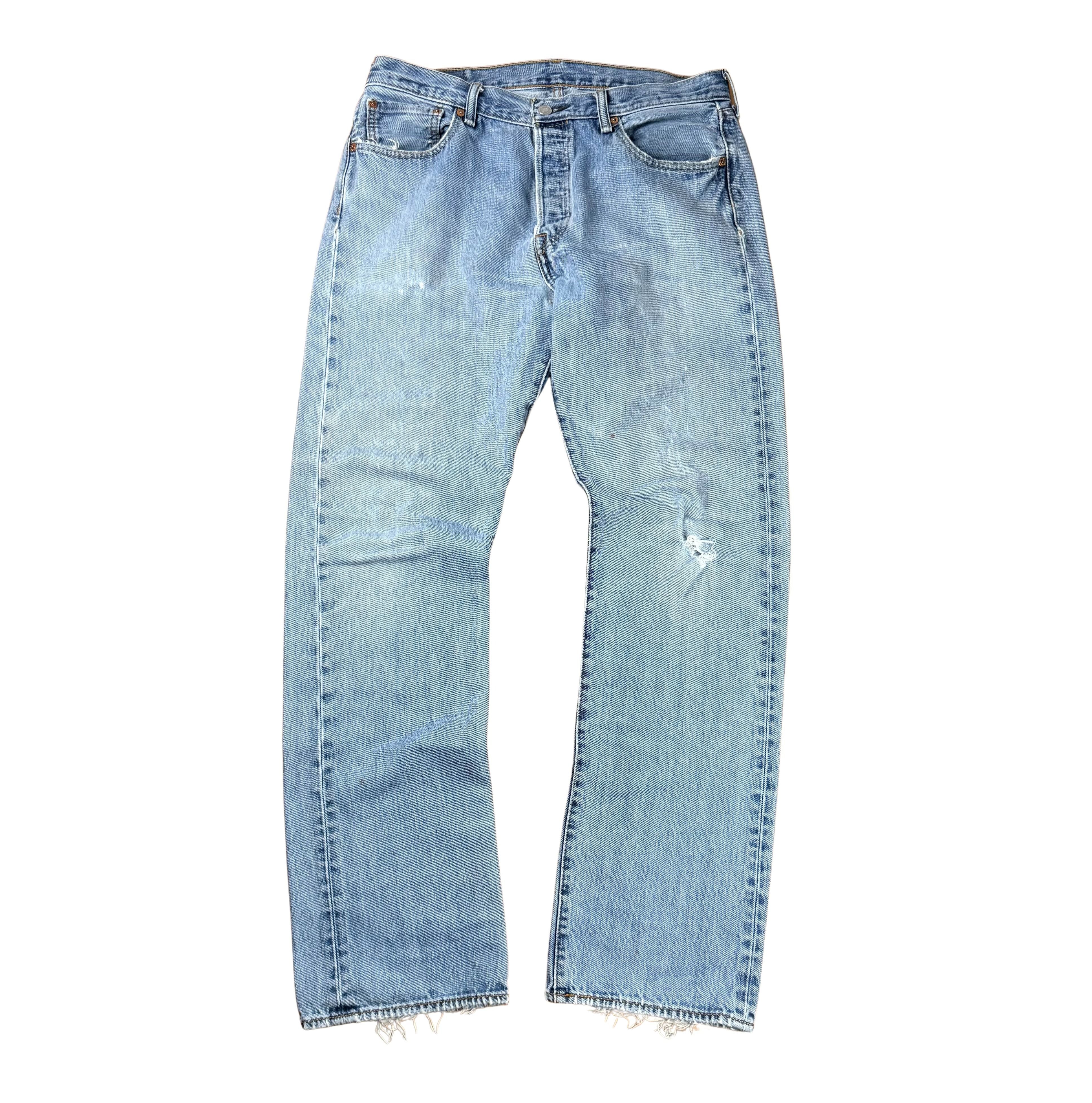Vintage Levi's 501 Washed Jeans - L