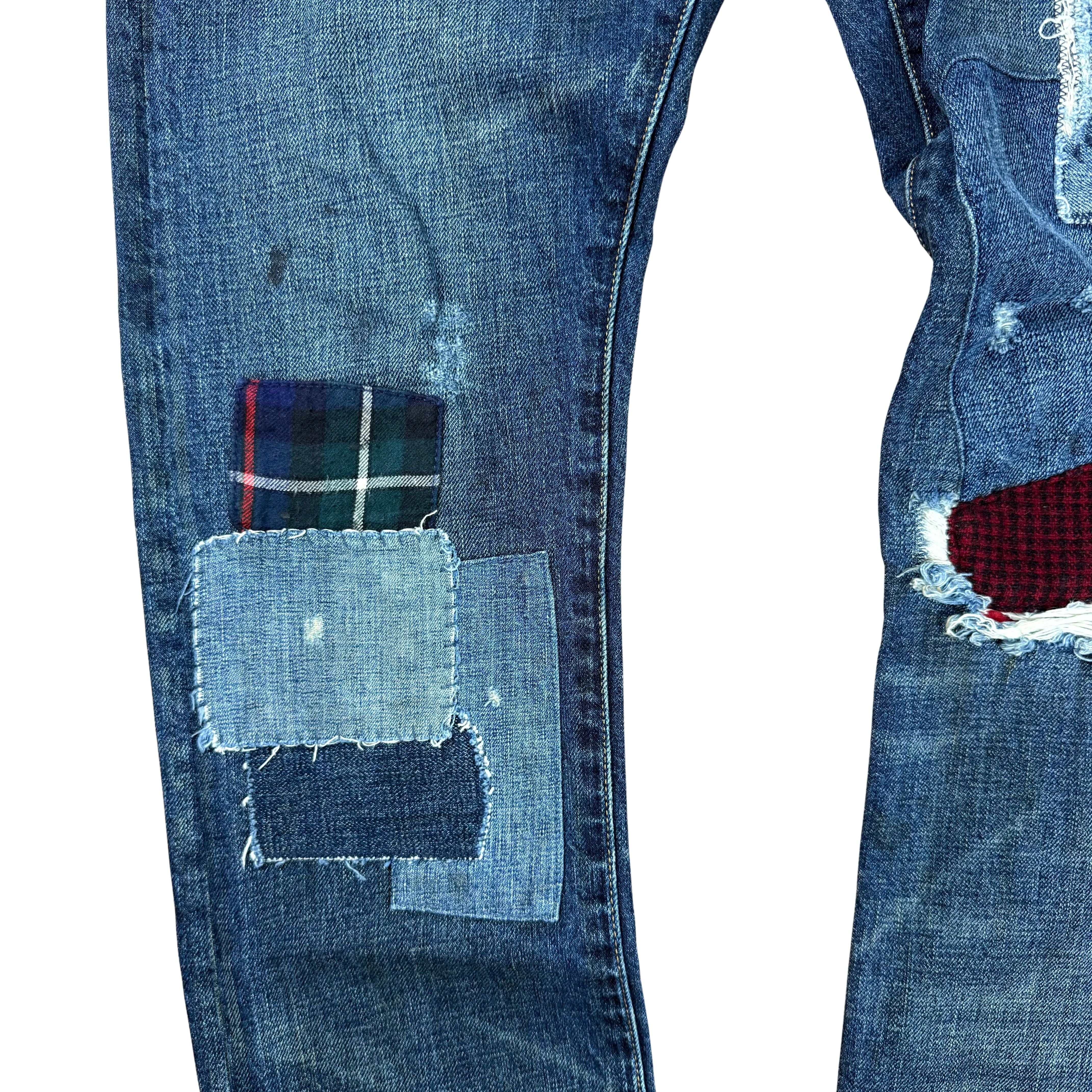 Vintage Ralph Lauren Rugby Patchwork Jeans -M