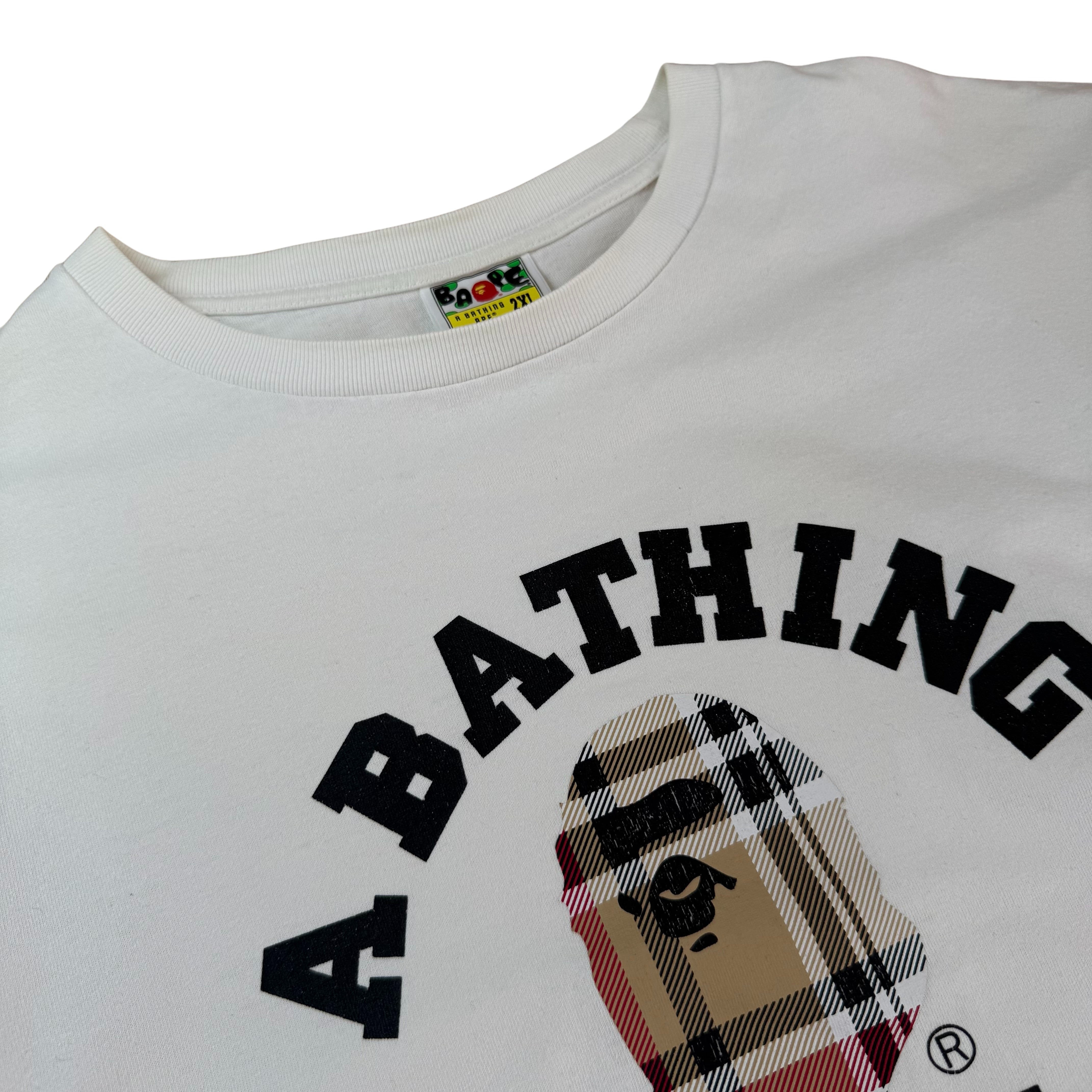 Vintage Bape Check T-Shirt - XXL