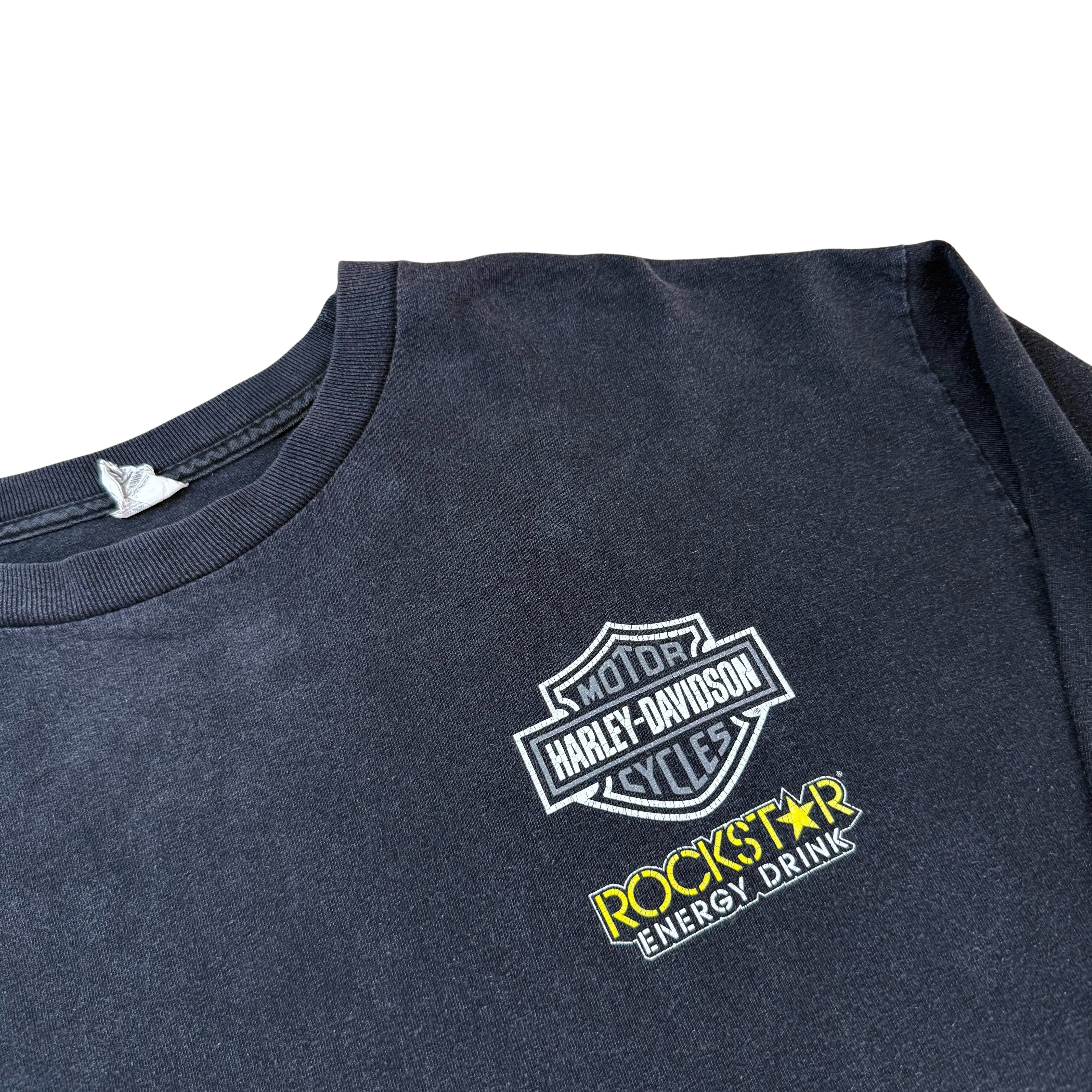 Vintage Harley Davidson Longsleeve 100 Years Rockstar Energy - XL