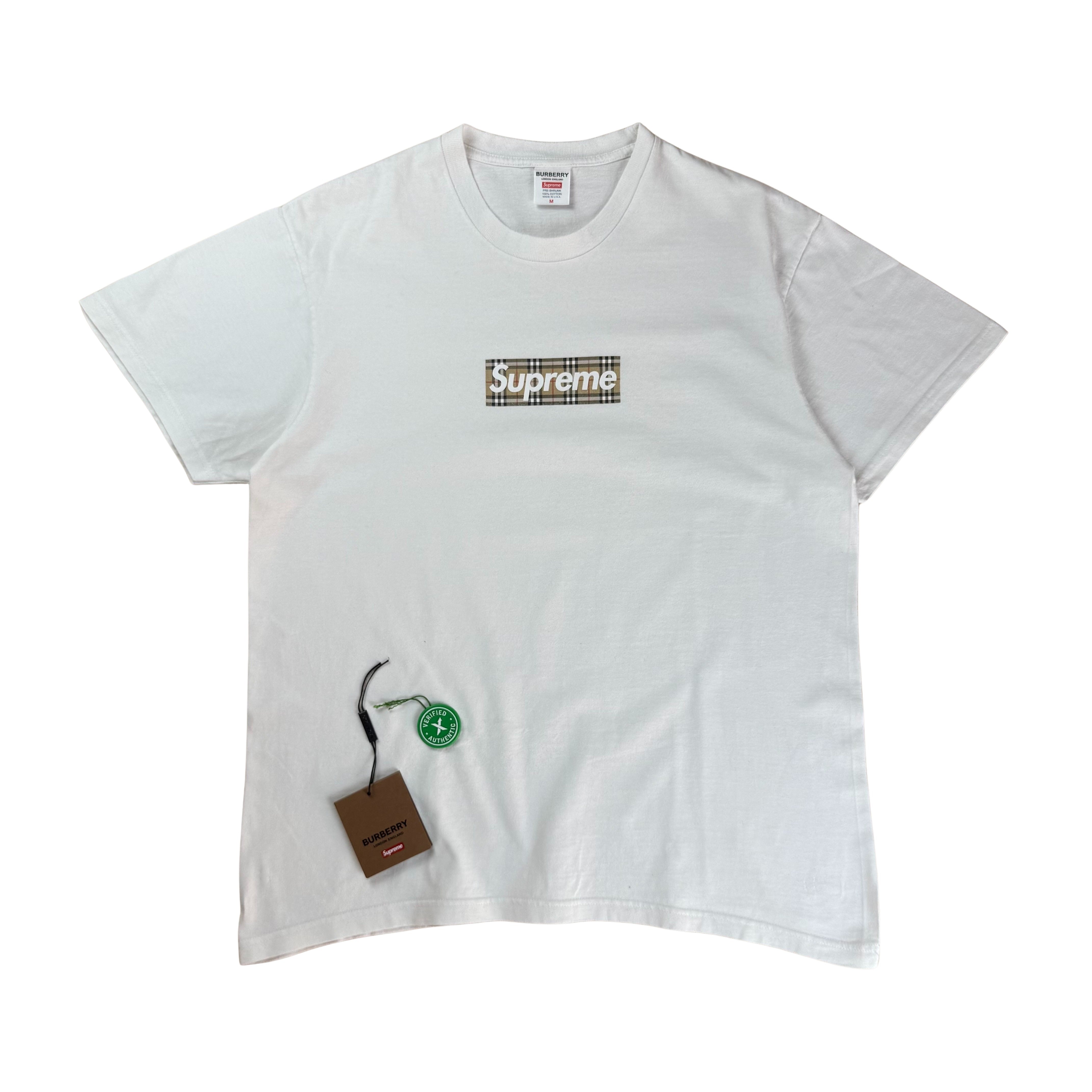 Supreme Burberry Box Logo T-Shirt - M