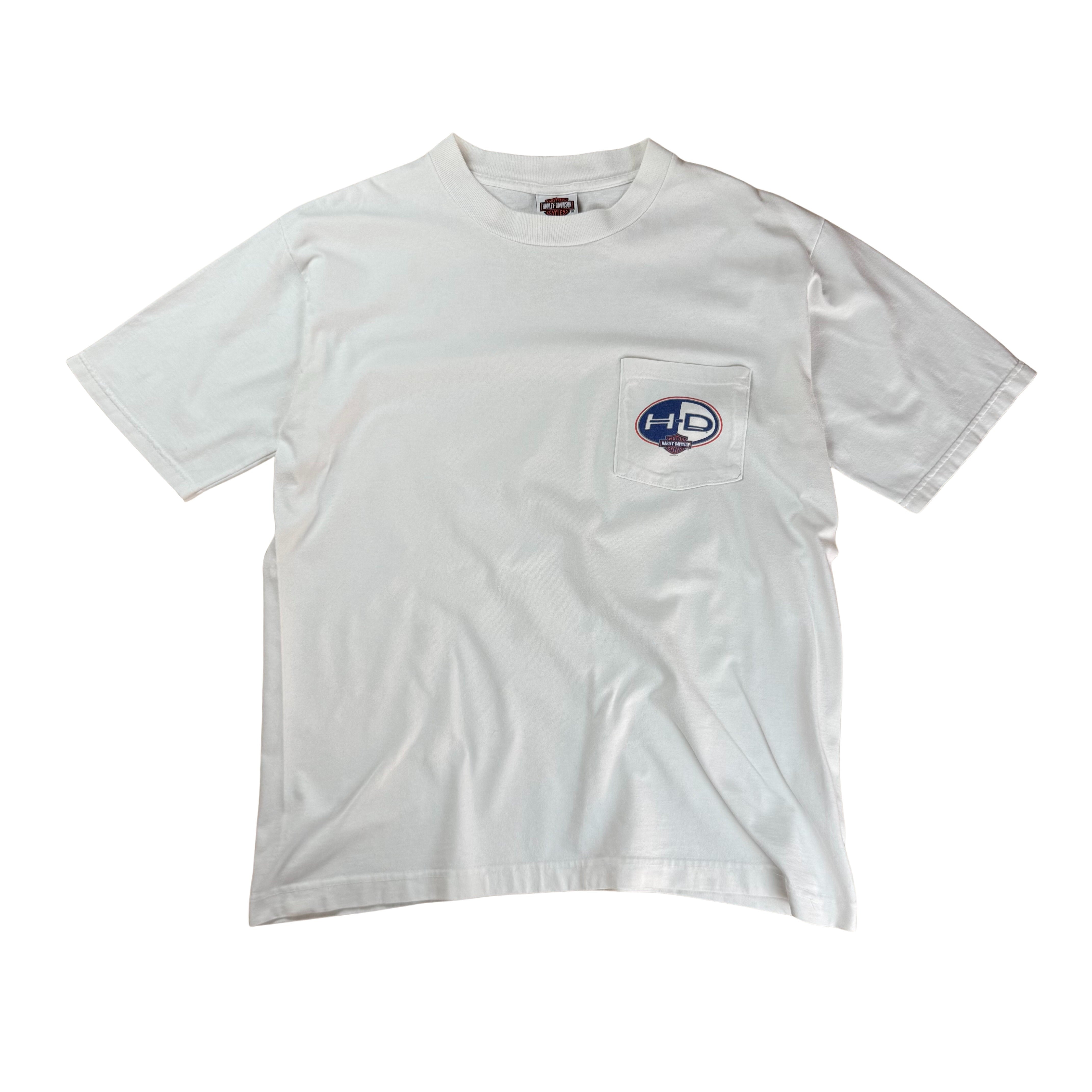 Vintage Harley Davidson T-Shirt Pompano Beach Florida - L