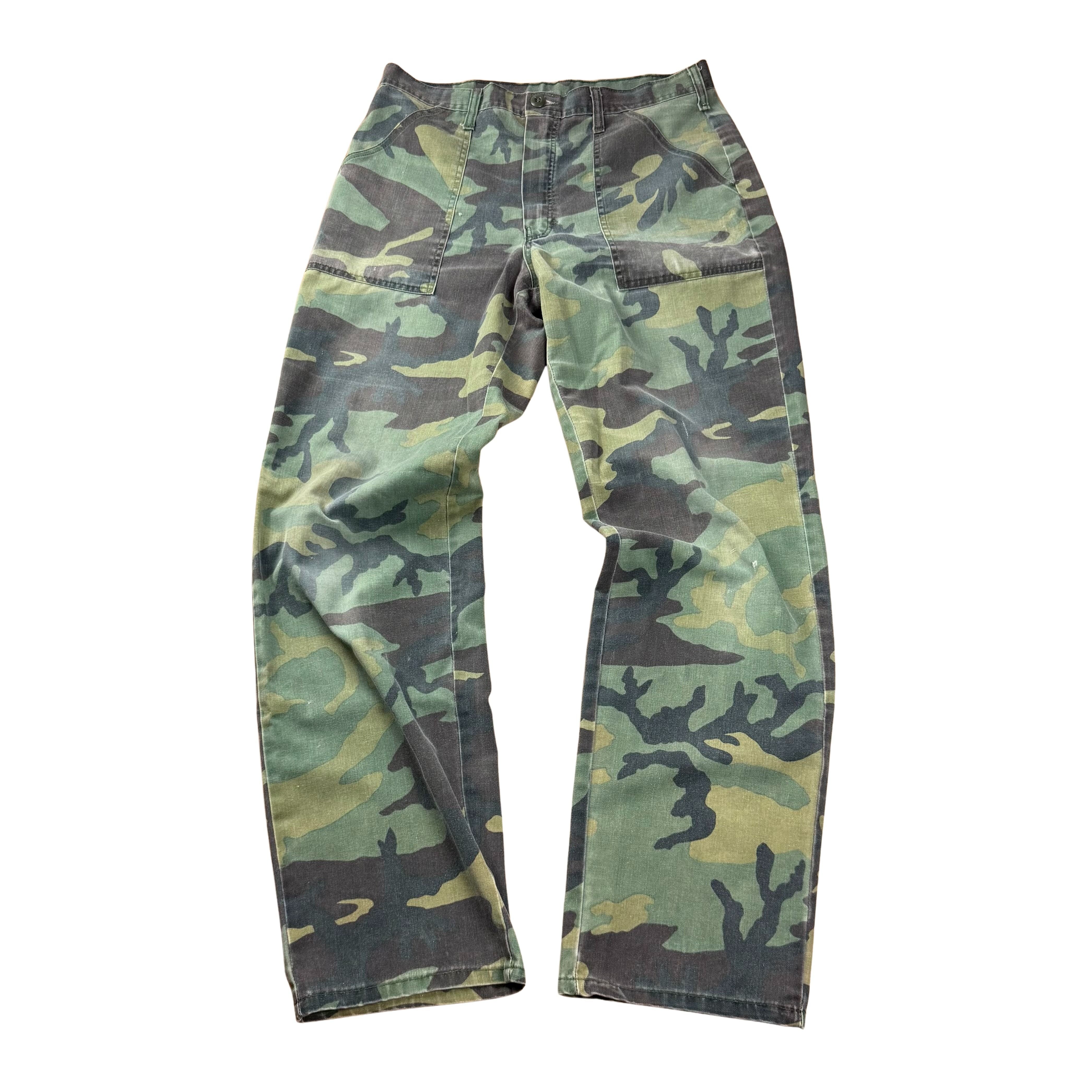Vintage Washed US Army Camo Hose - M