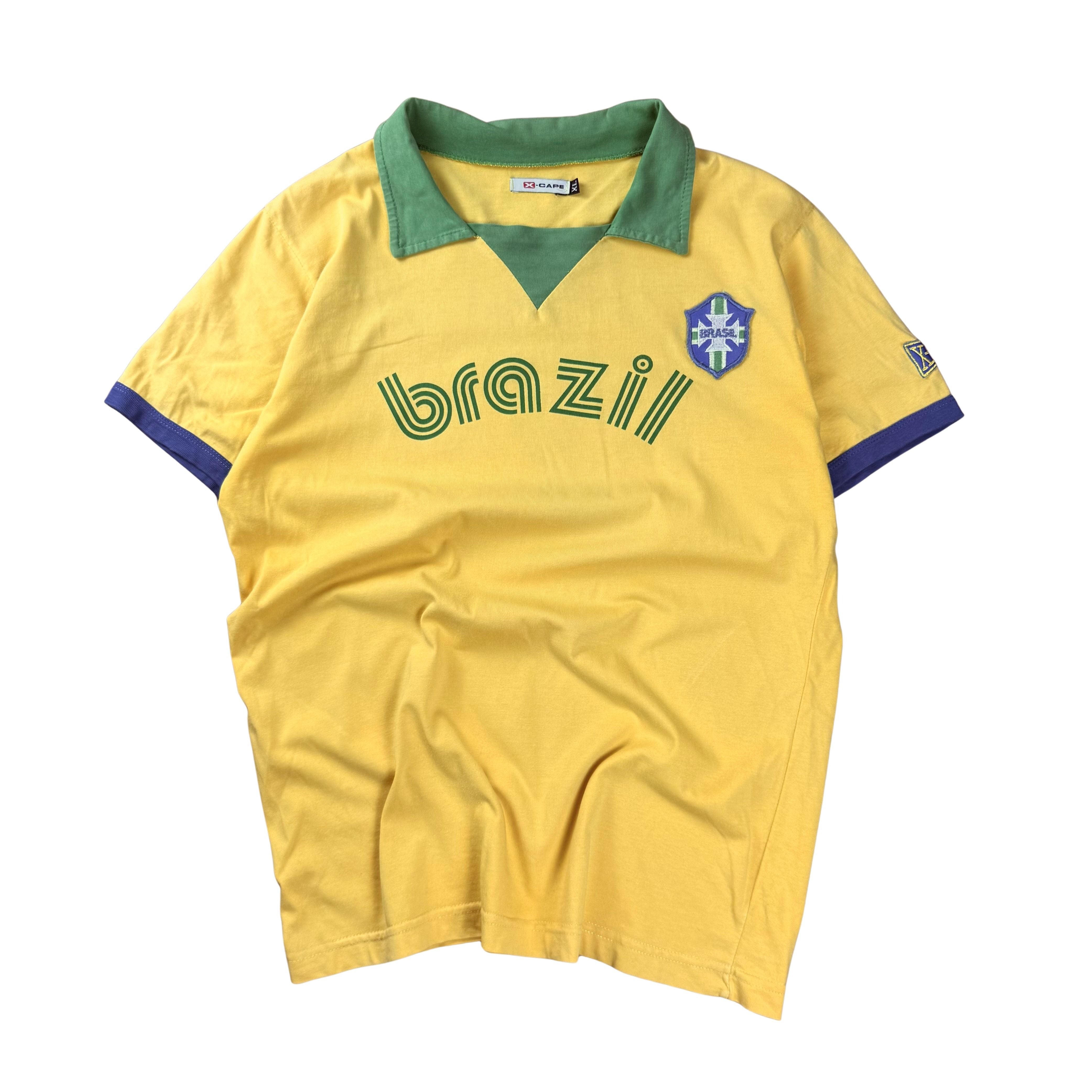 Vintage Sunfaded Brazil Poloshirt - XL
