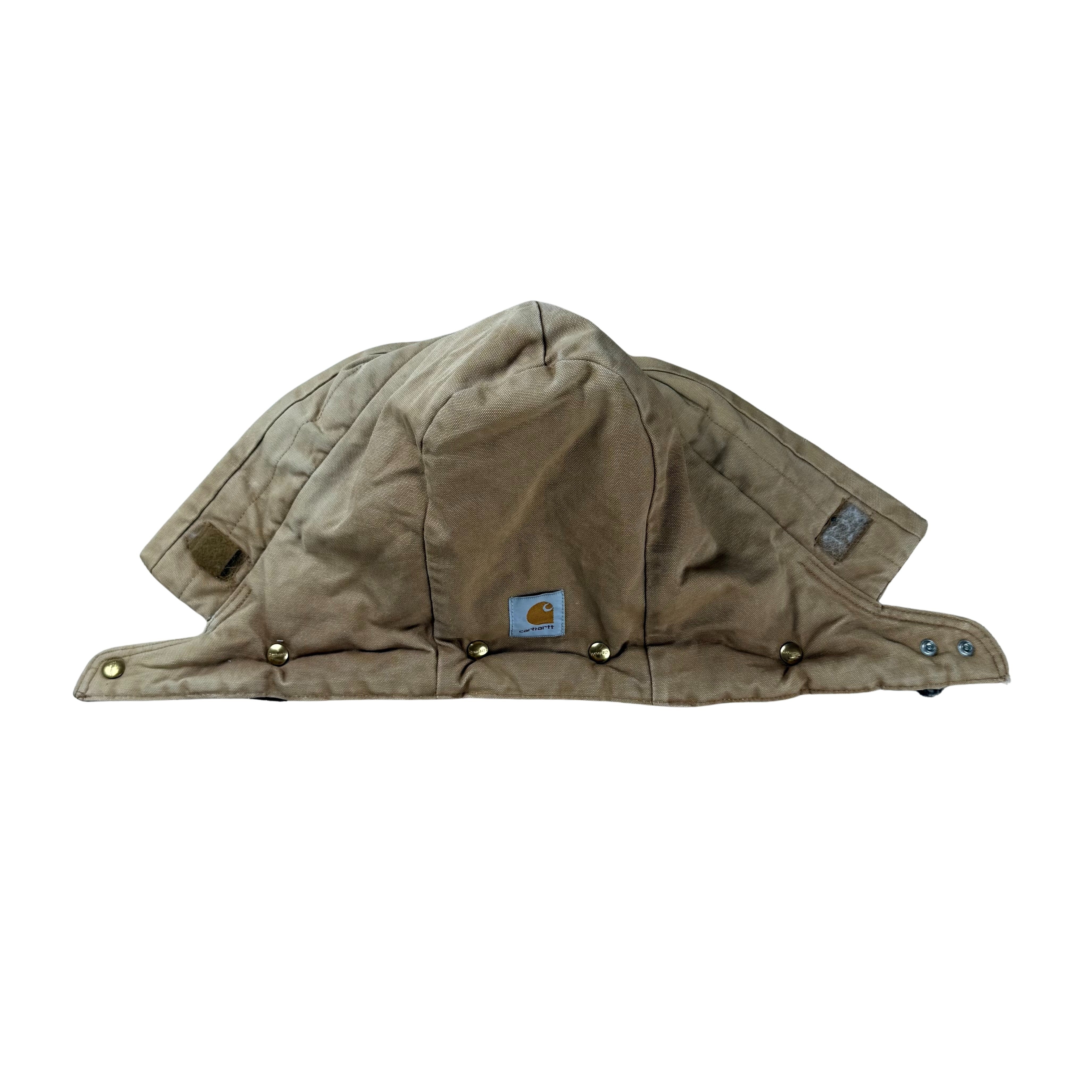 Vintage Carhartt Chore Jacket Hooded 90s Faded - L