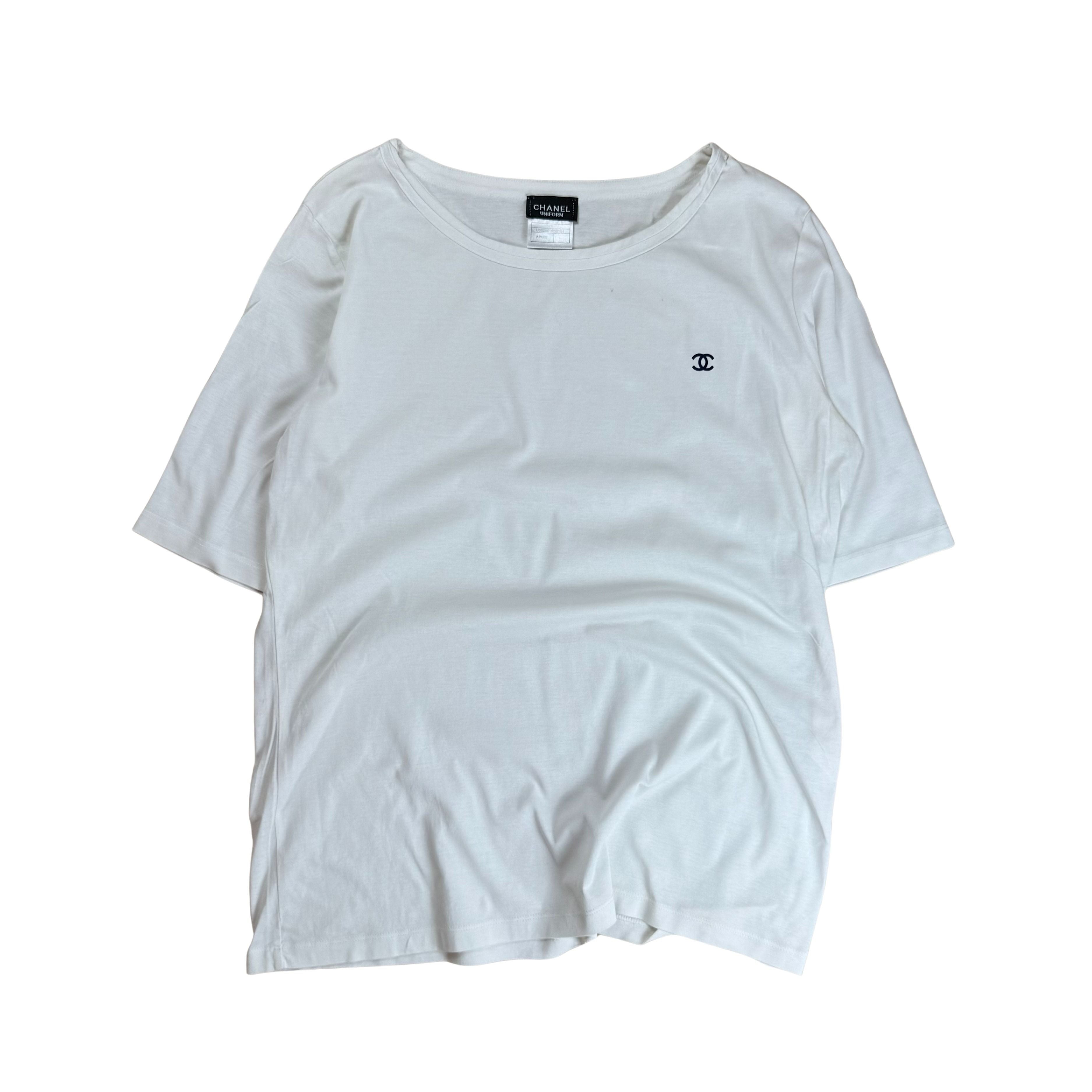 Vintage Chanel Uniform T-Shirt Rare - L