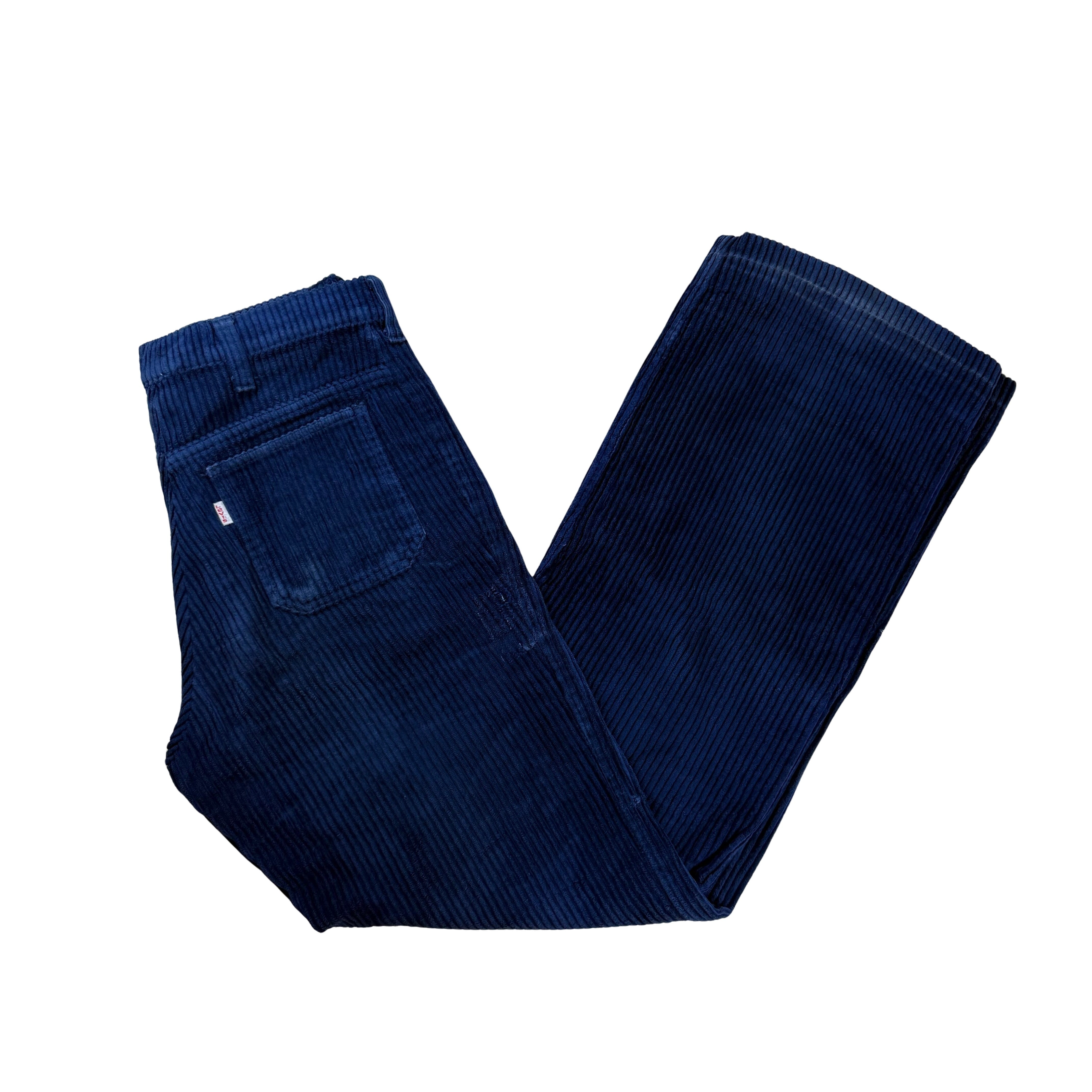 Vintage Levis 80s Flared Cord Hose Red Tab - 34