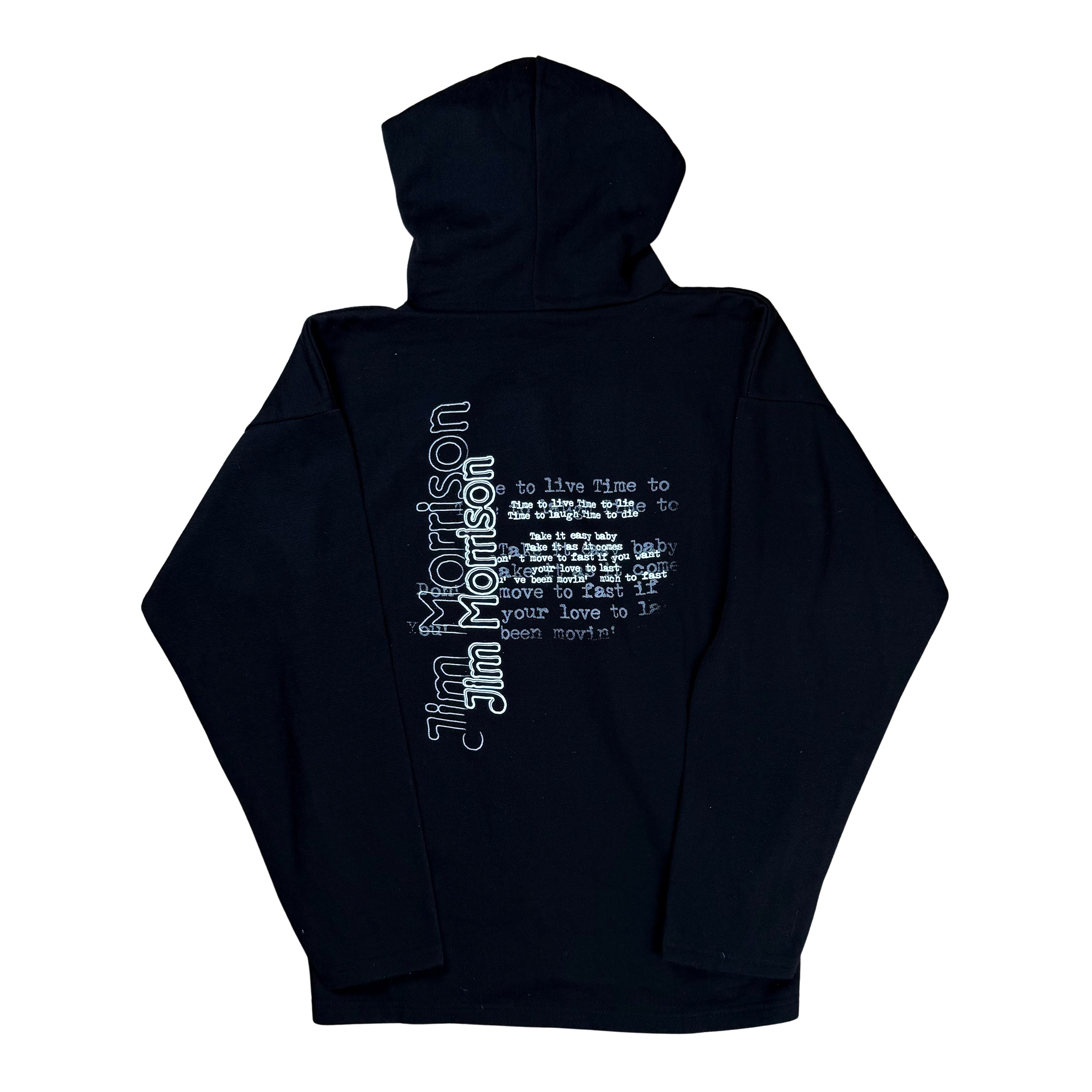 Vintage 90s Jim Morrison Hoodie Made in Italy - L