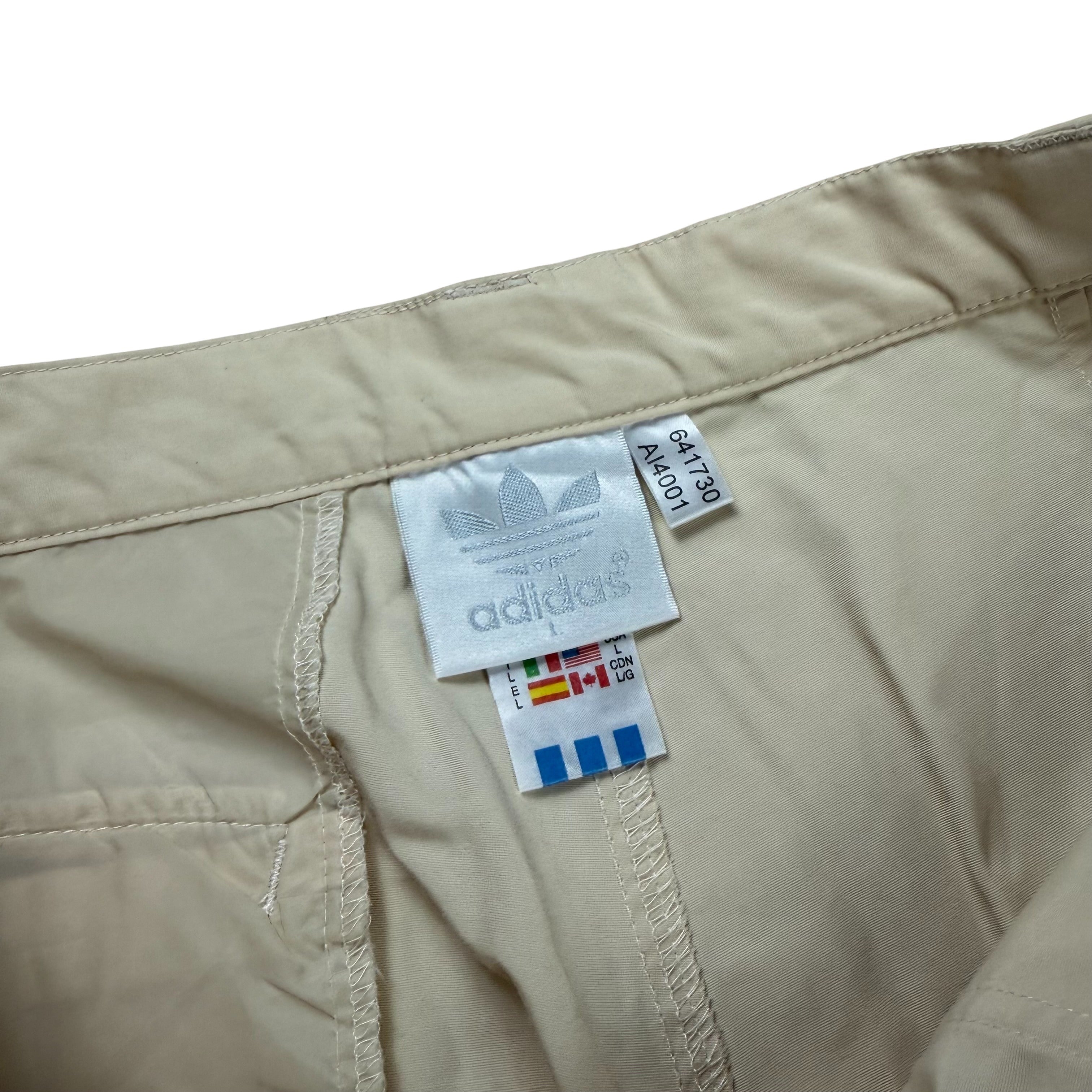 Vintage 80s Adidas Cargo Shorts - L