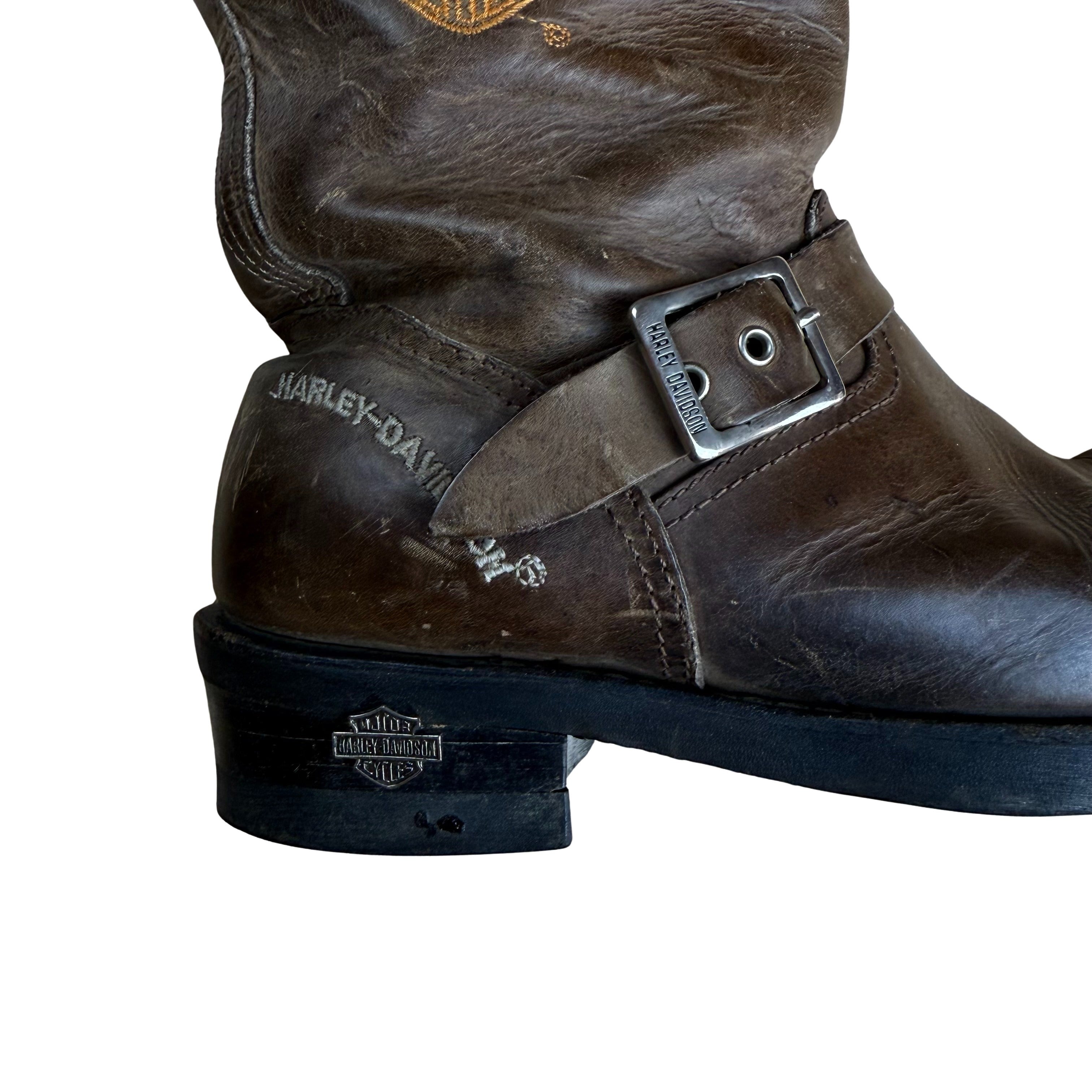 Vintage Harley Davidson Leder Boots - 41