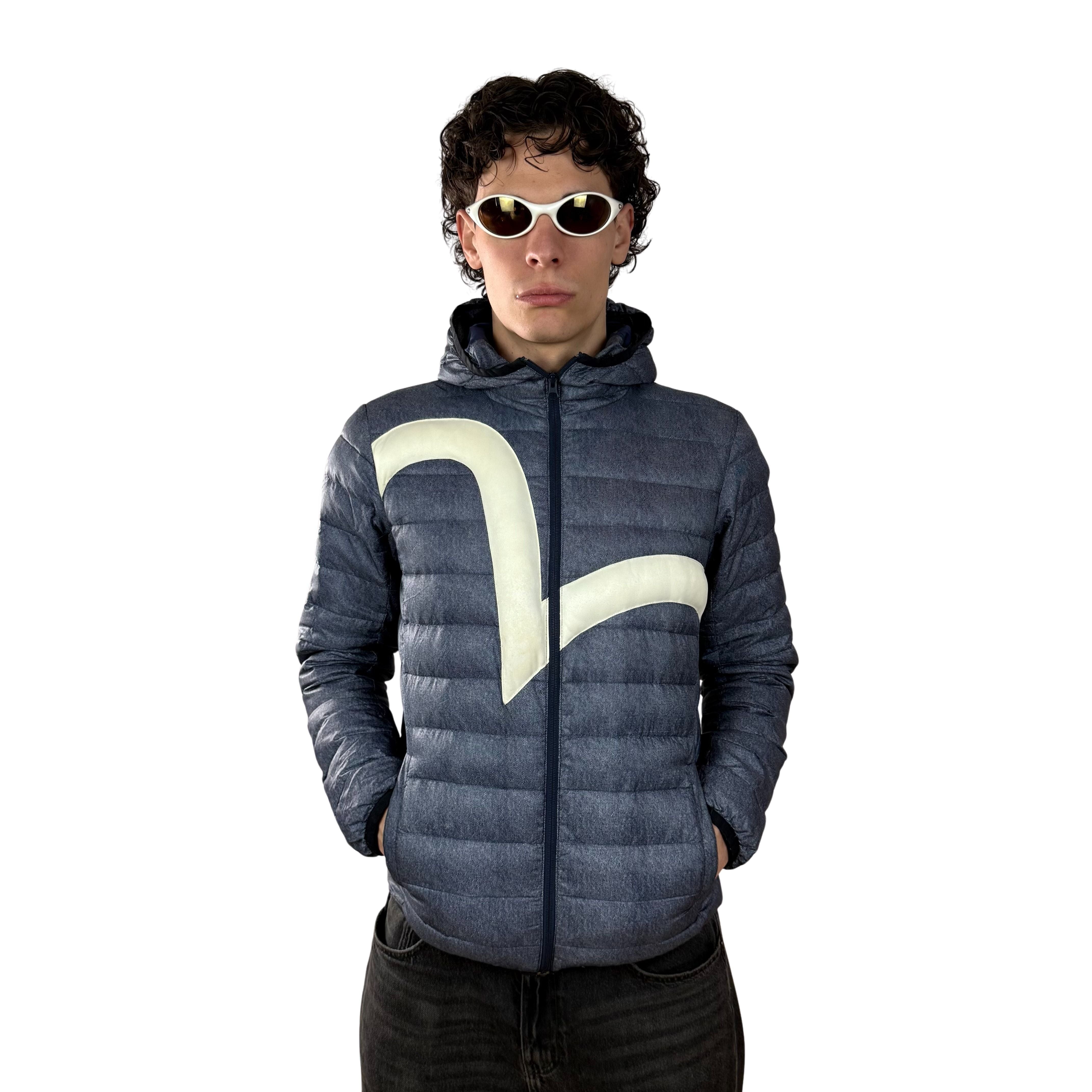 Vintage Evisu Y2k Daunen Jacke  - M