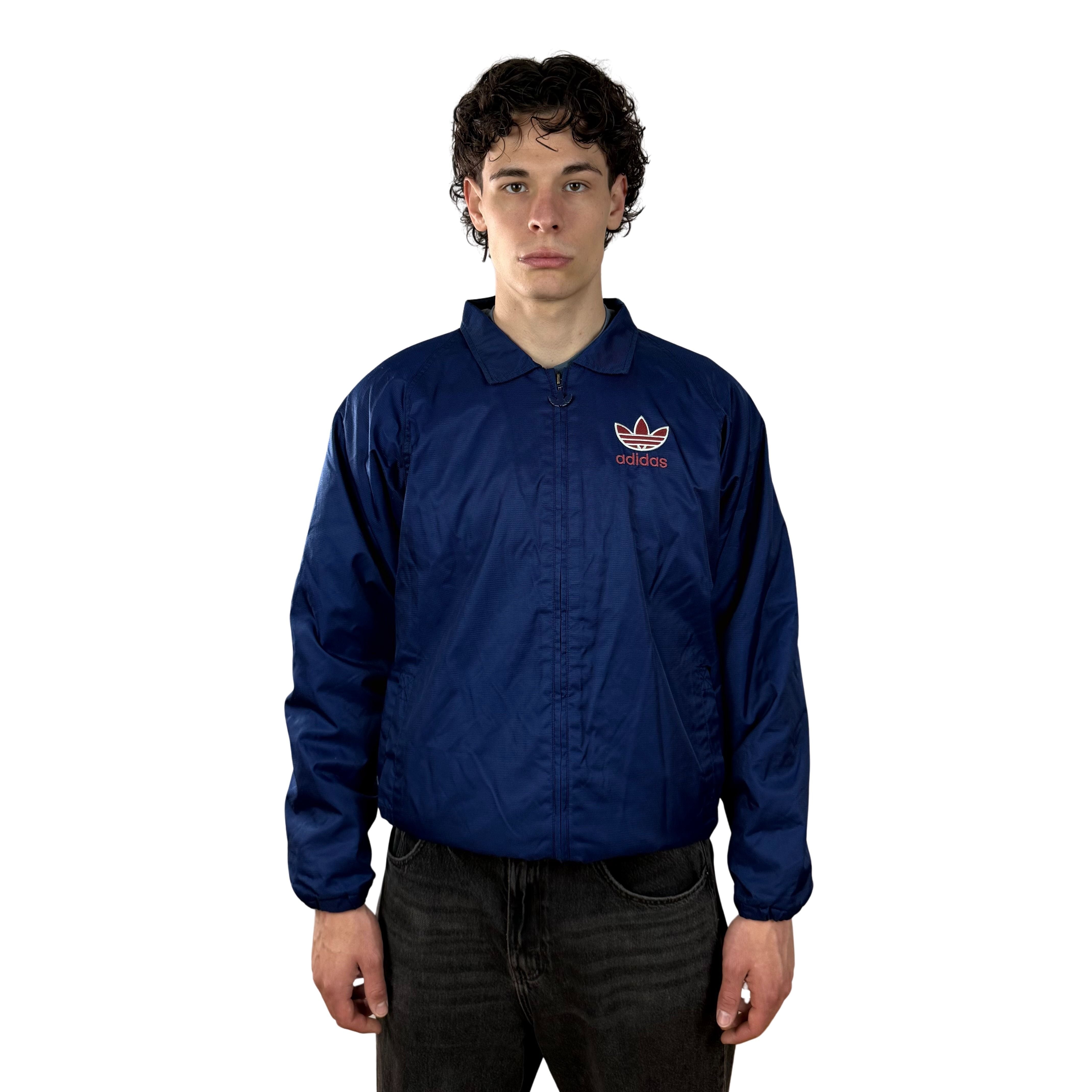 Vintage Adidas 90s Nylon Harrington Jacke - S