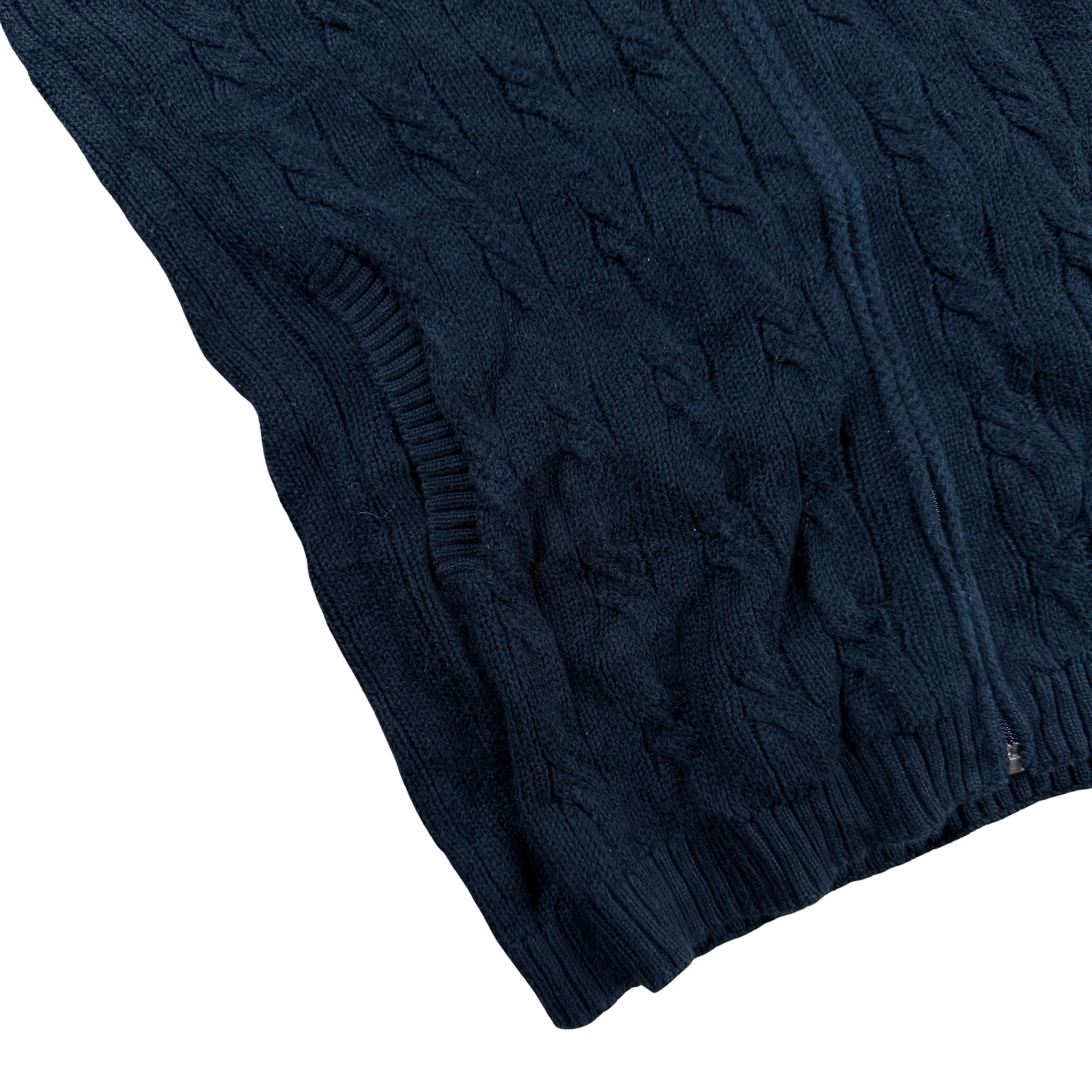 Vintage Lacoste Y2k Cableknit Jacket  - S