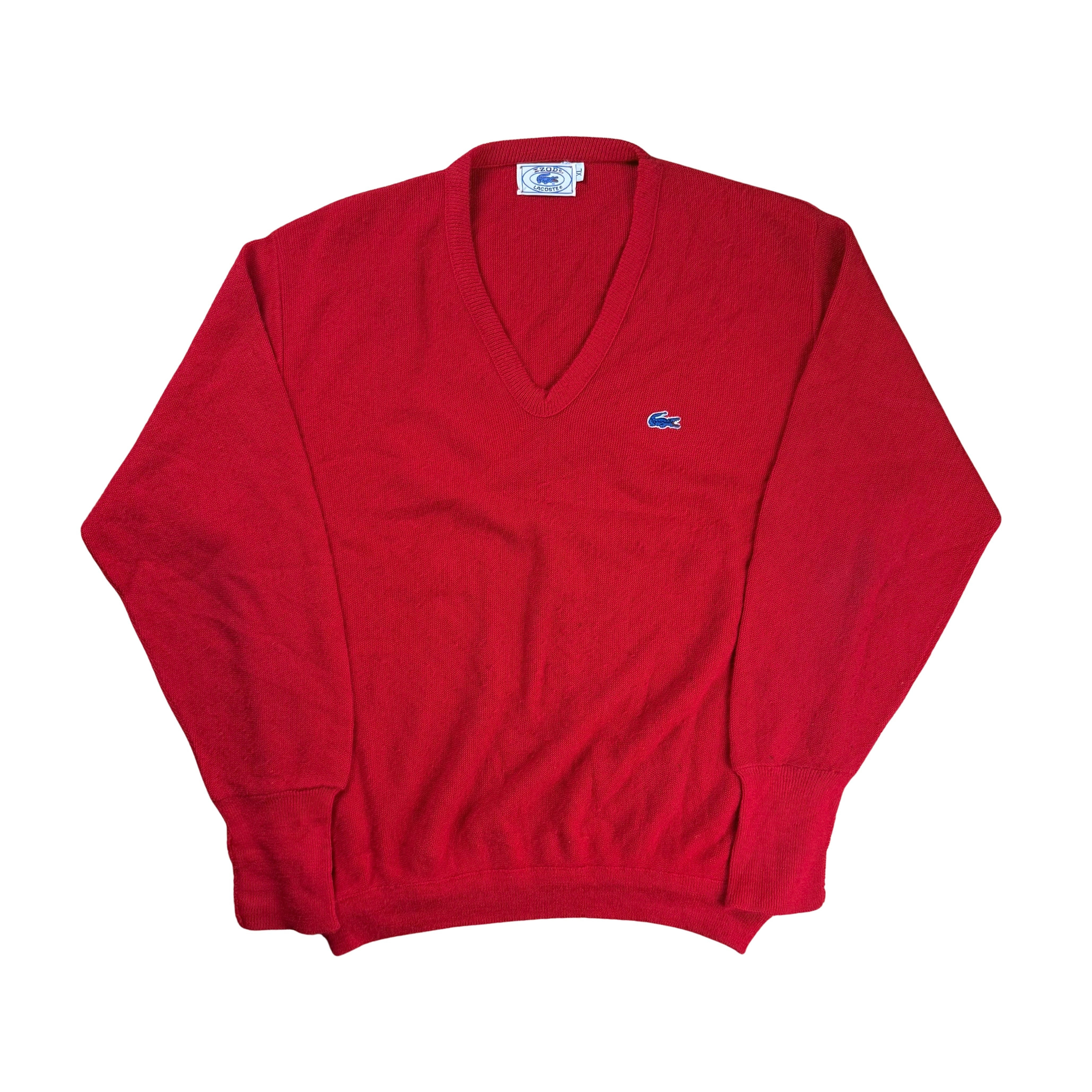 Vintage Lacoste Izod 70s Knit Sweatshirt  - XL