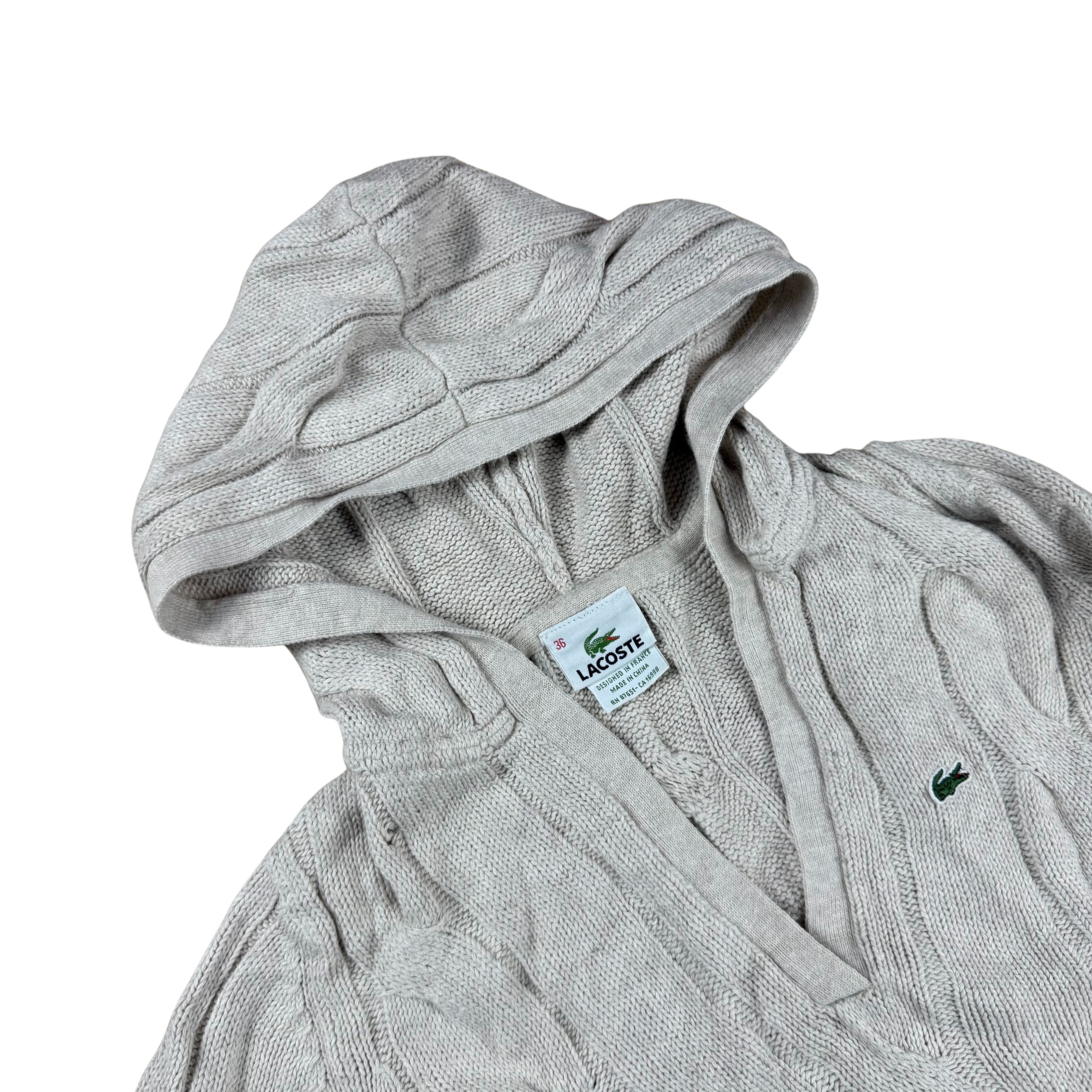 Vintage Lacoste Cableknit Hoodie  - S