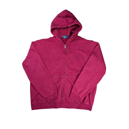 Vintage Ralph Lauren 90s Zip Hoodie - XL