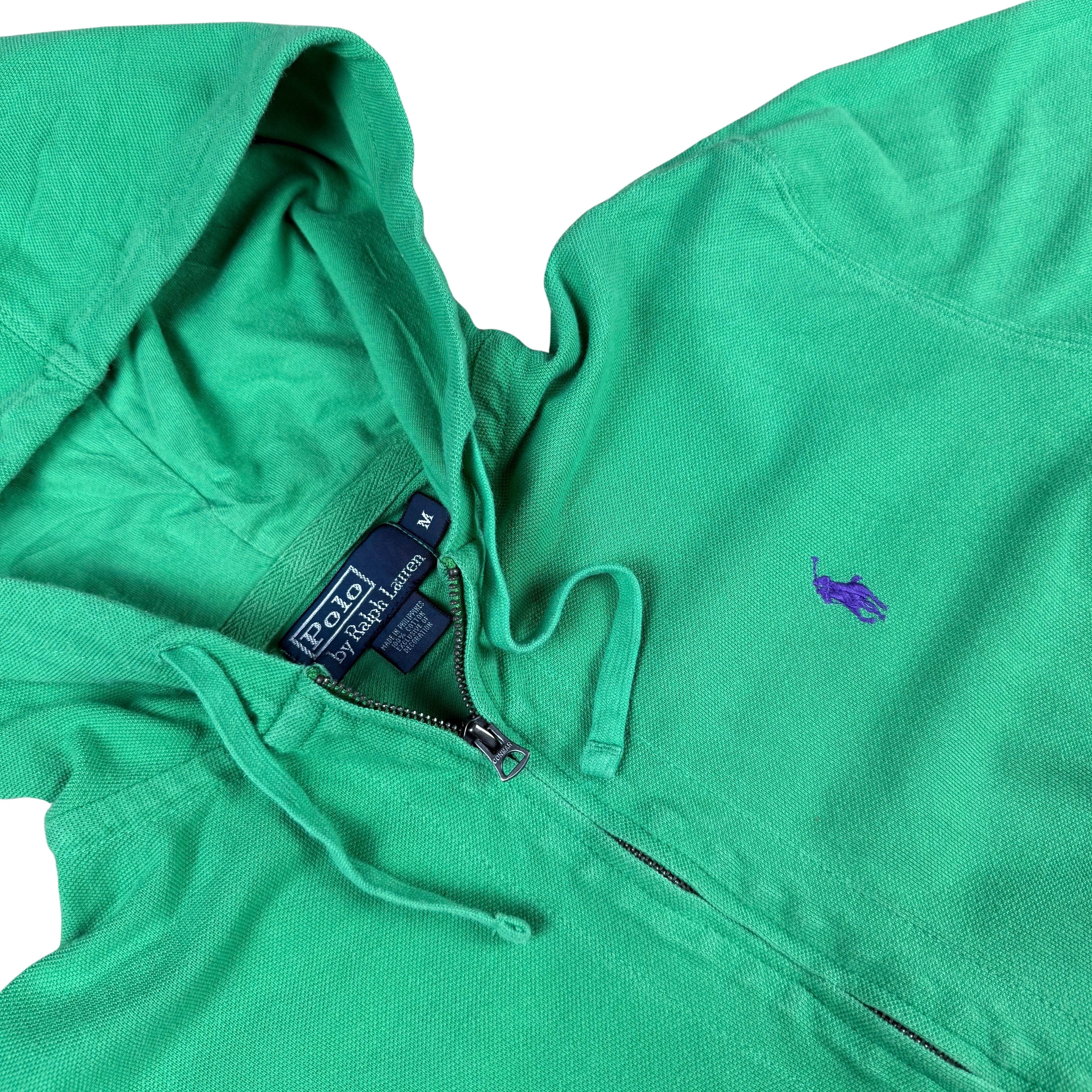 Vintage Ralph Lauren 90s Zip Hoodie - M