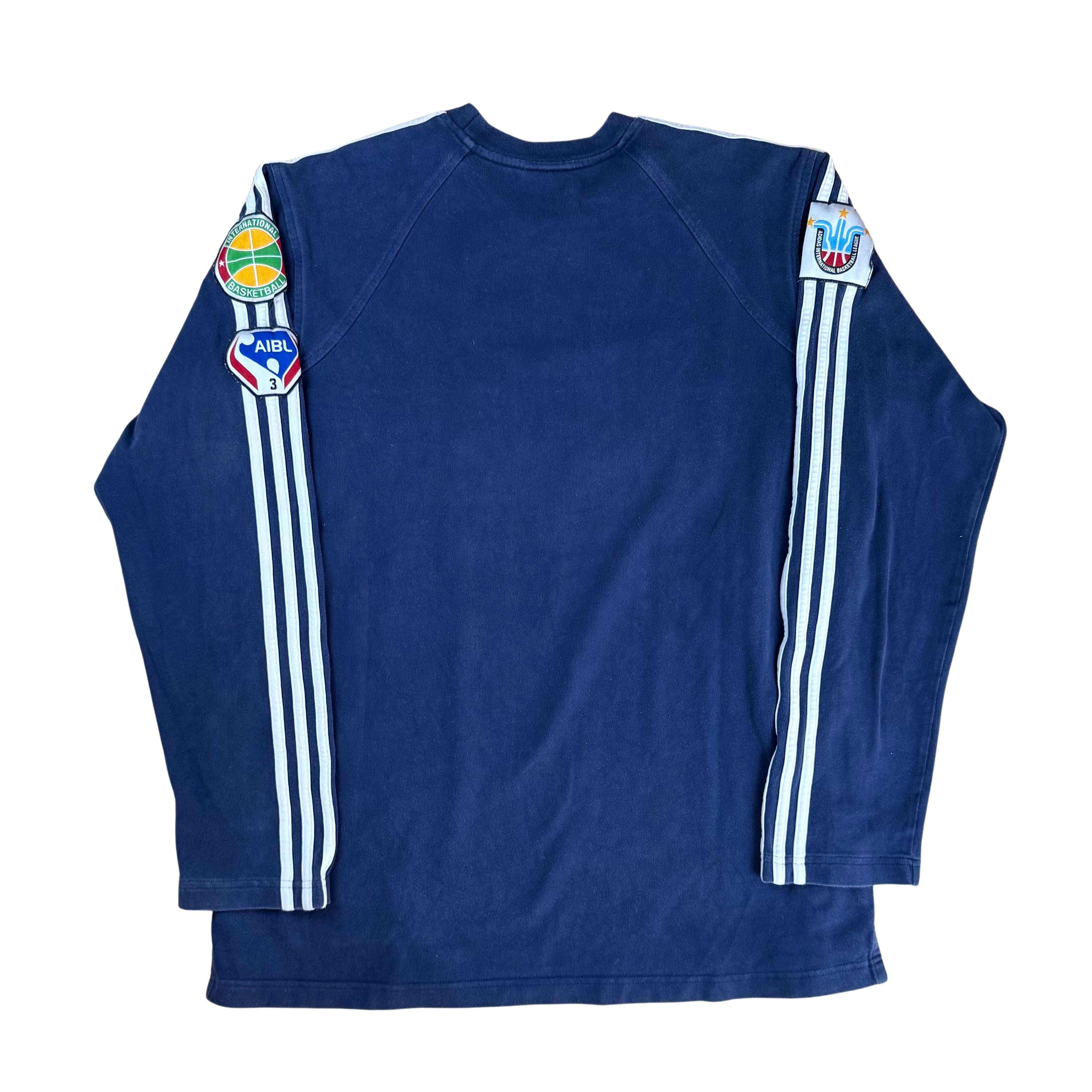 Vintage Adidas Sweatshirt AIBL Basketball - M