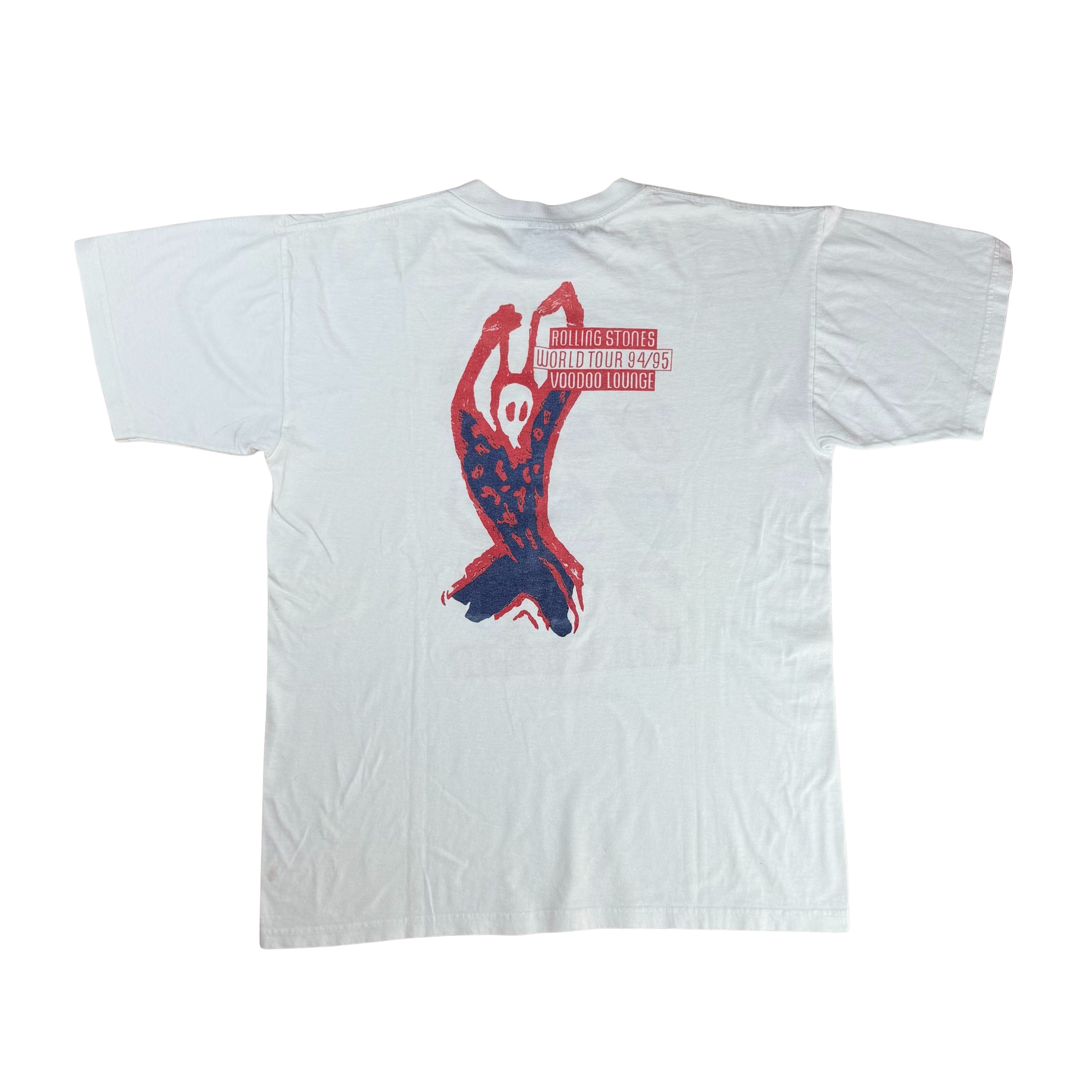 Vintage Rolling Stones Voodoo Tour T-shirt 90s Reprint - XL