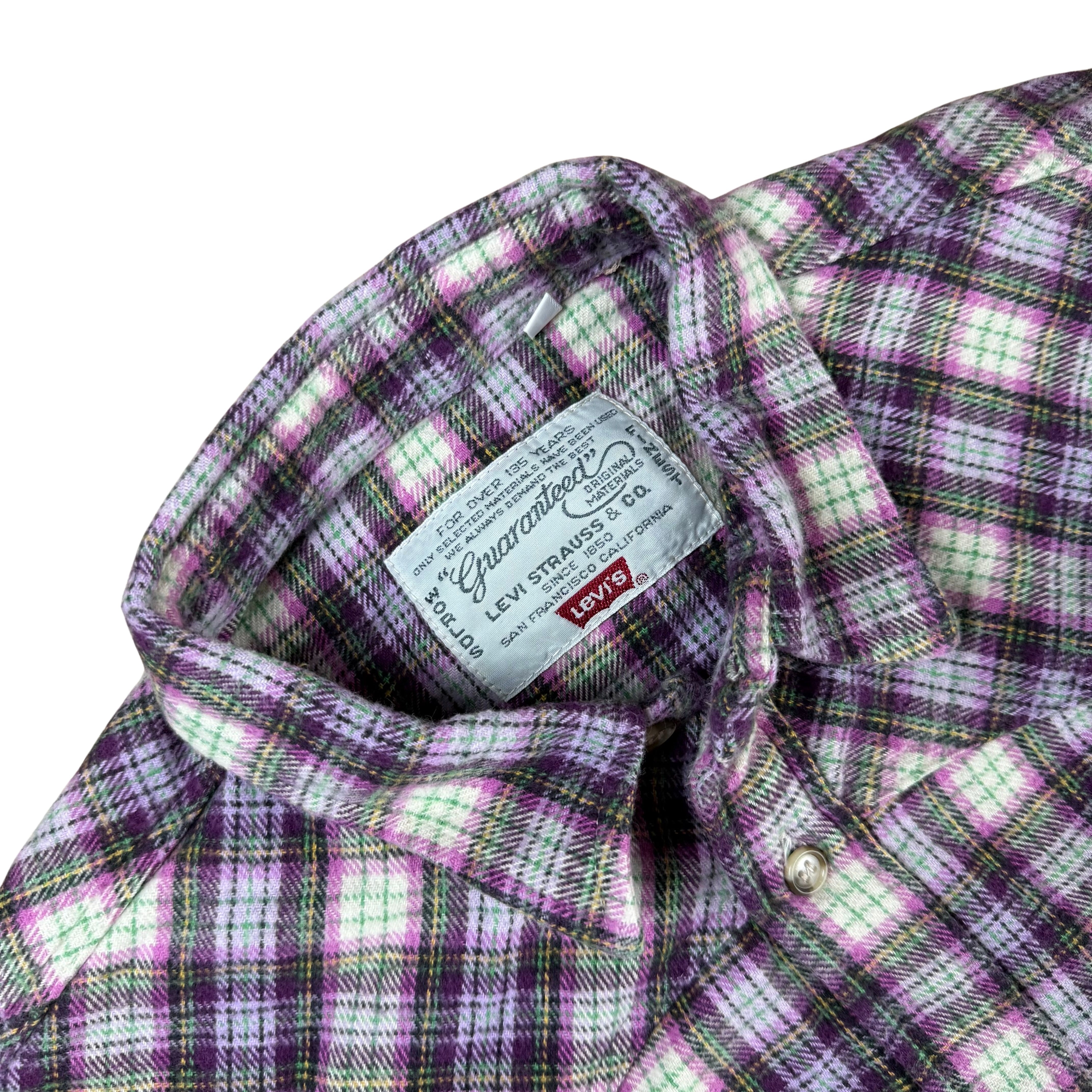 Vintage Levis Flannel 80s Rare - L