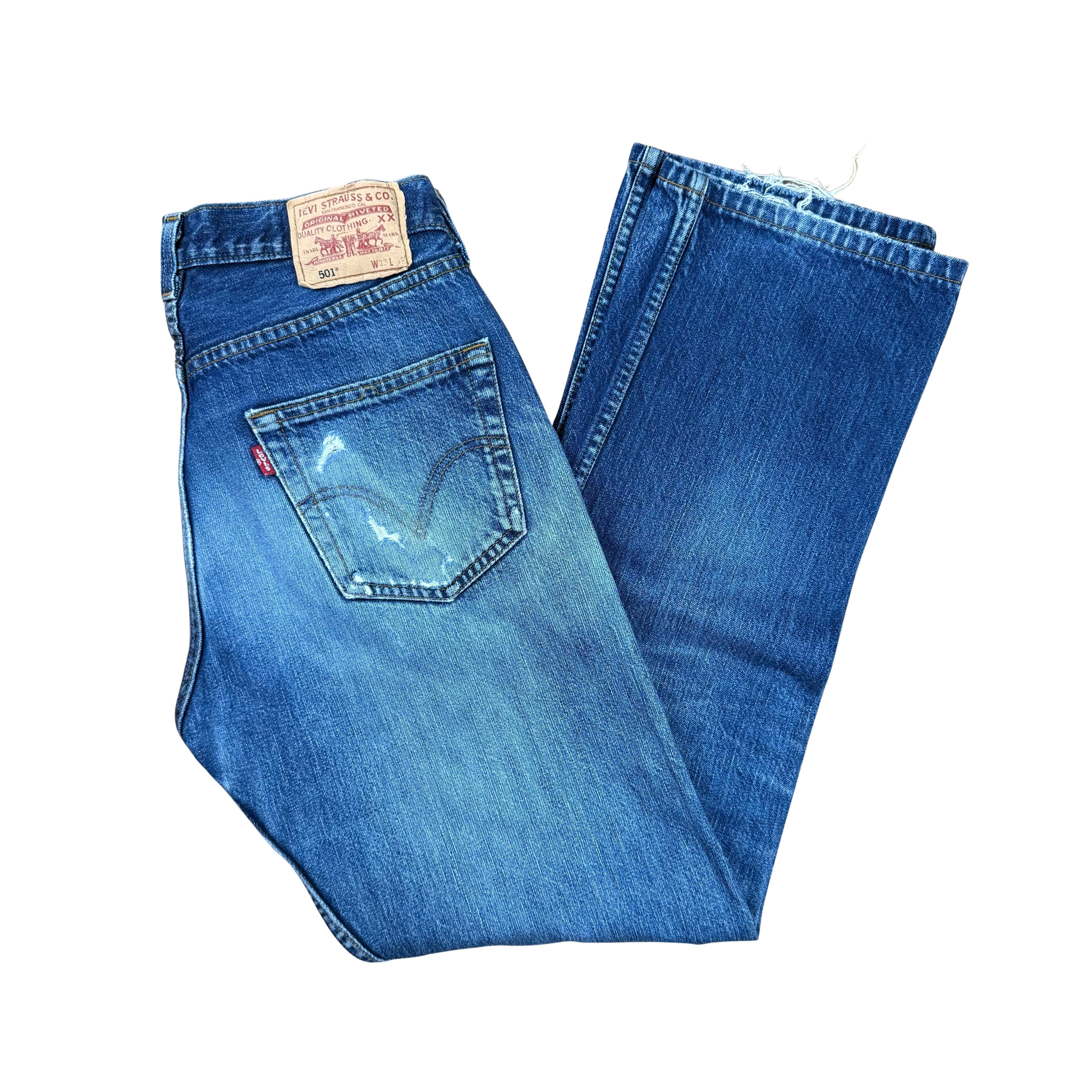 Vintage Levi's 501 Patchwork Jeans  - M