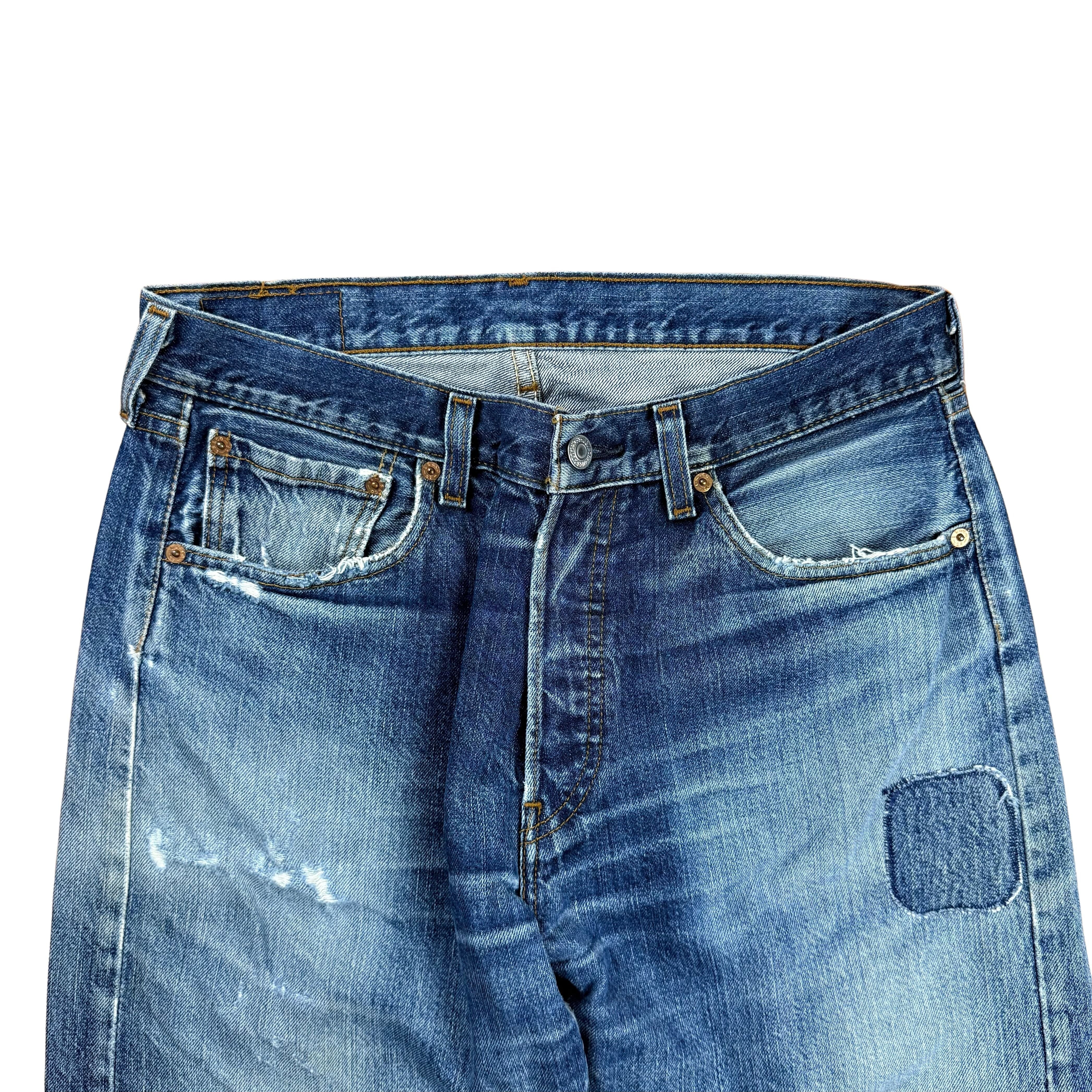 Vintage Levi's 501 Patchwork Jeans  - M