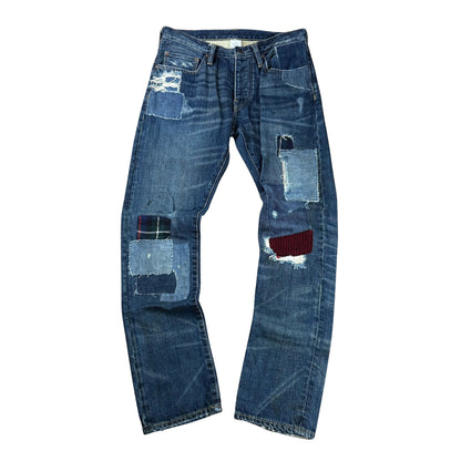 Vintage Ralph Lauren Rugby Patchwork Jeans  -M