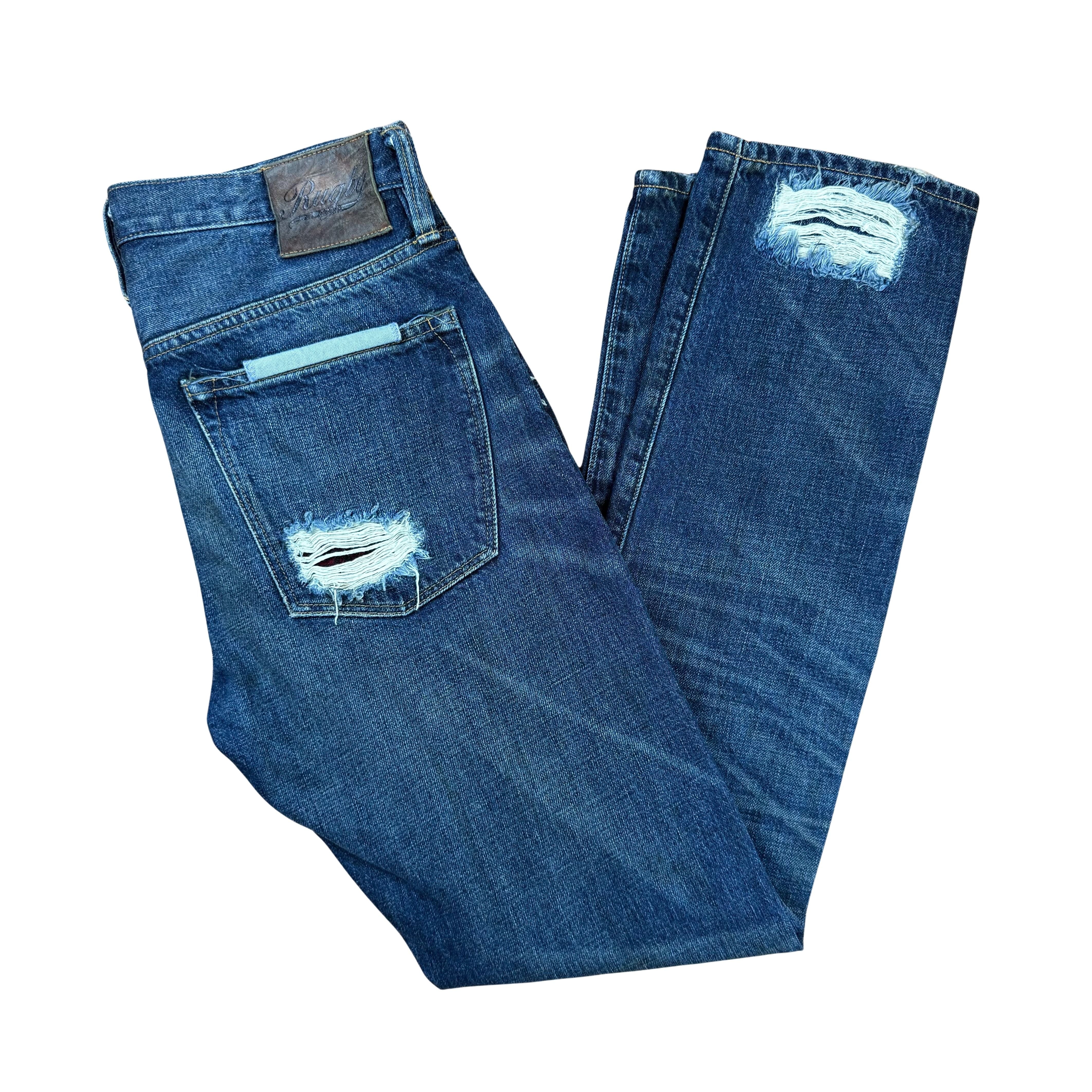 Vintage Ralph Lauren Rugby Patchwork Jeans  -M