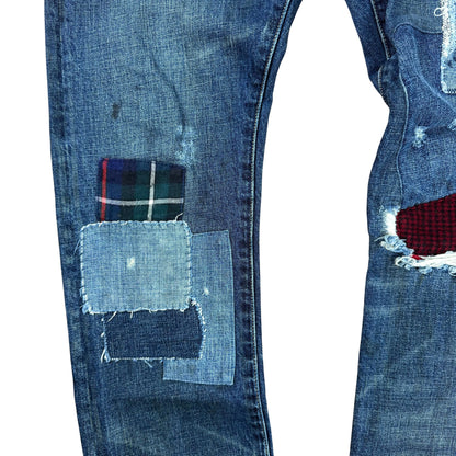 Vintage Ralph Lauren Rugby Patchwork Jeans  -M