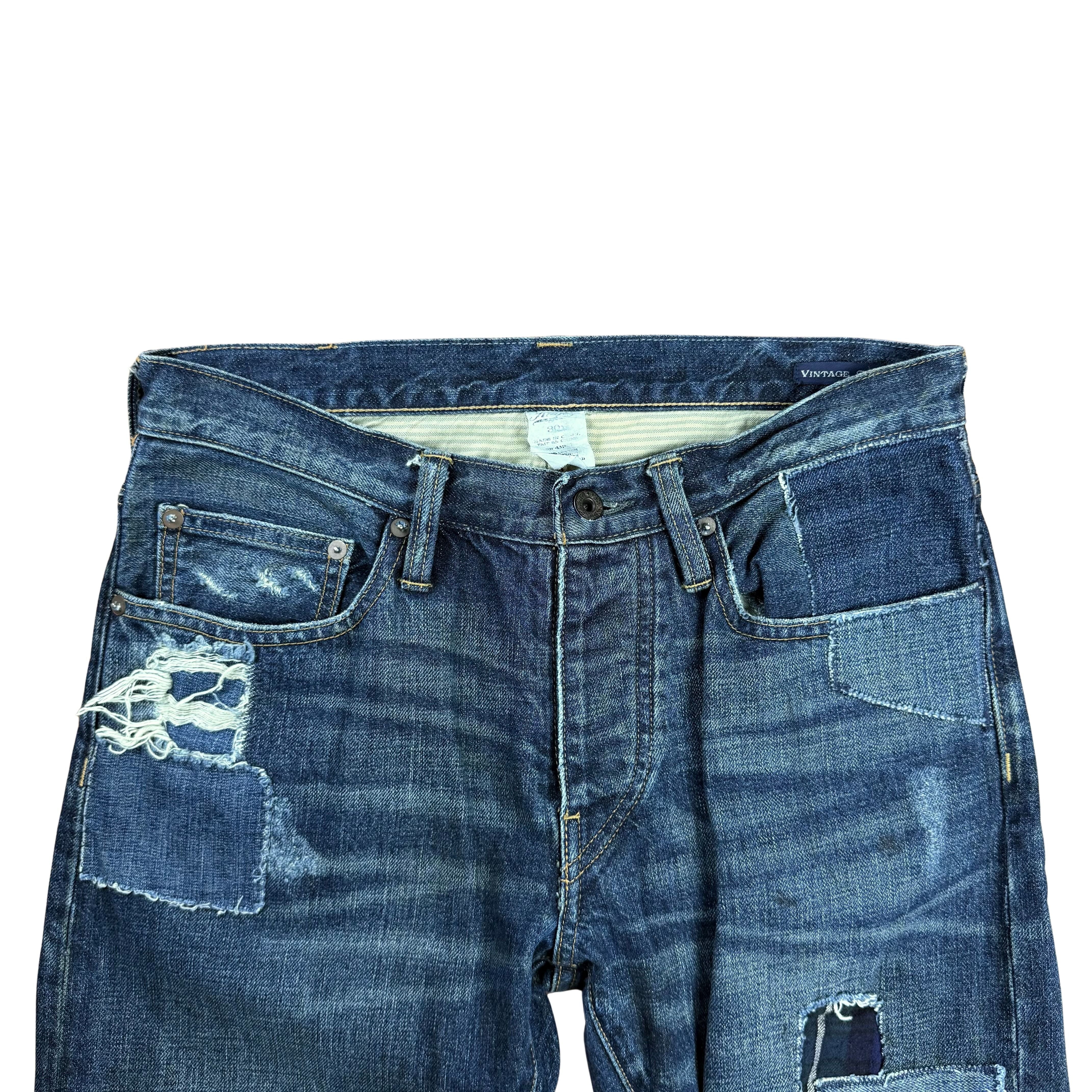 Vintage Ralph Lauren Rugby Patchwork Jeans  -M