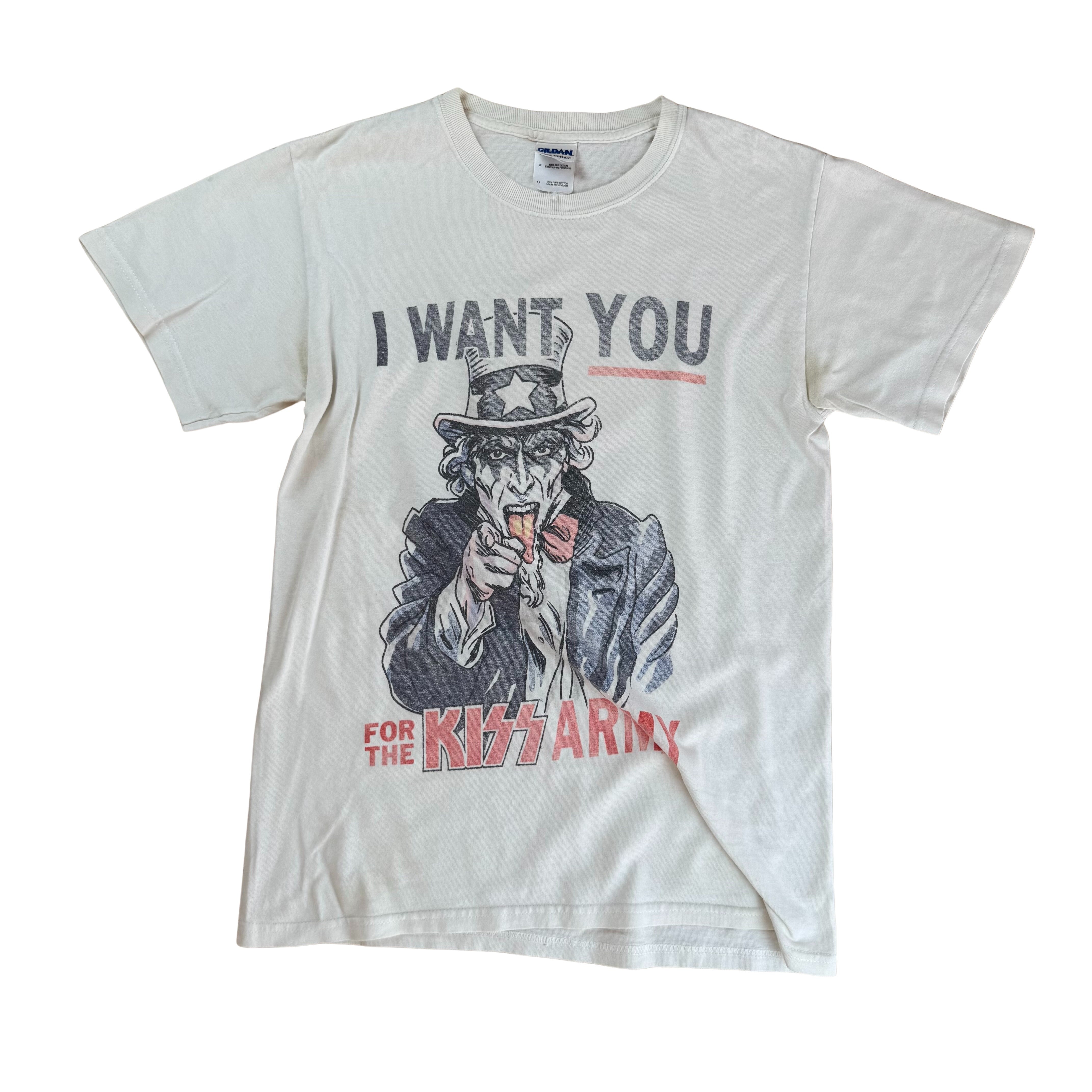 Vintage 90s reprint Kiss Army T-Shirt  - S