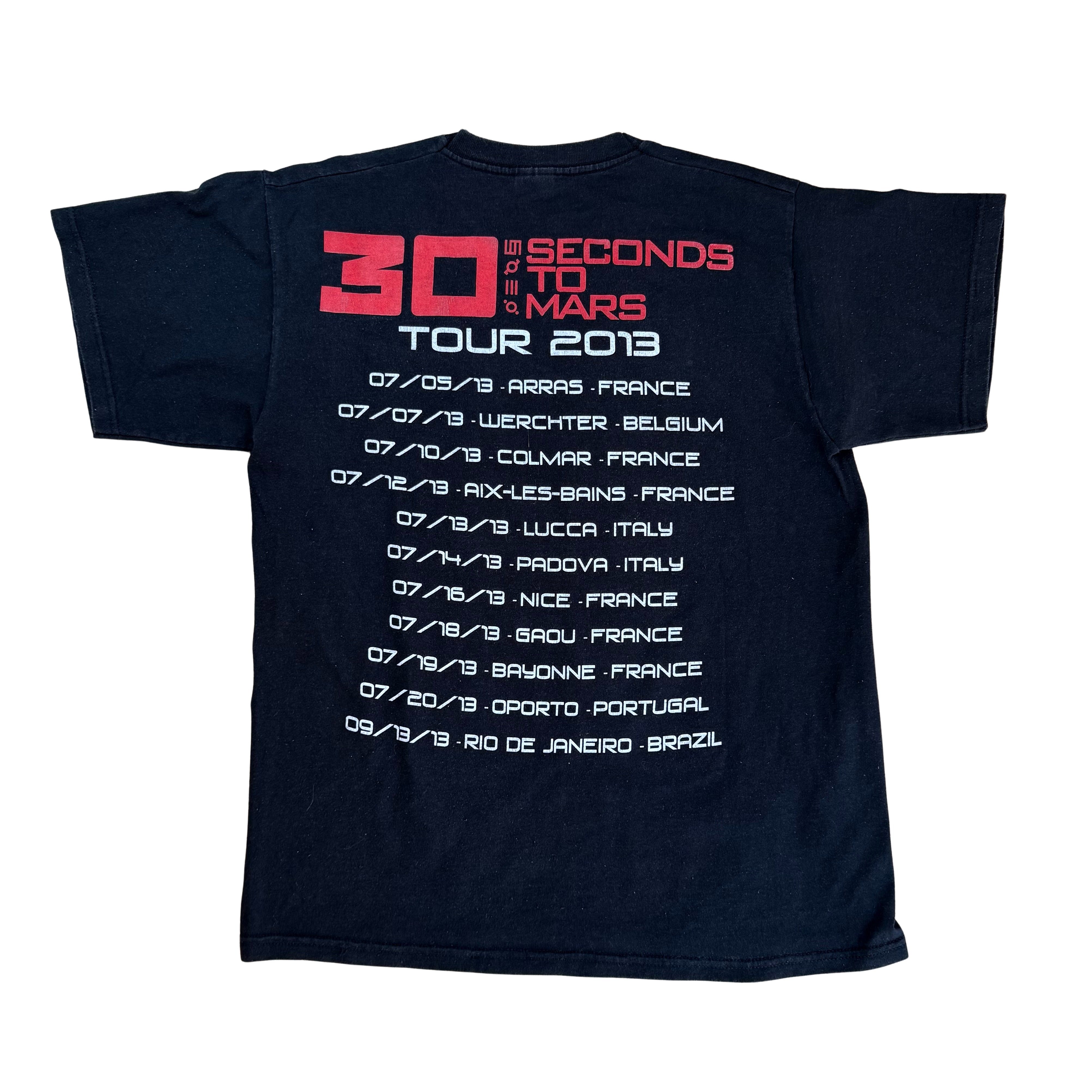 Vintage 2013 30 Seconds To Mars Tour T-Shirt  - L
