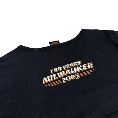 Vintage Harley Davidson T-Shirt Milwaukee 2003  - XL (Womens)