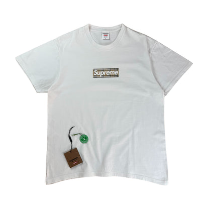 Supreme Burberry Box Logo T-Shirt  - M