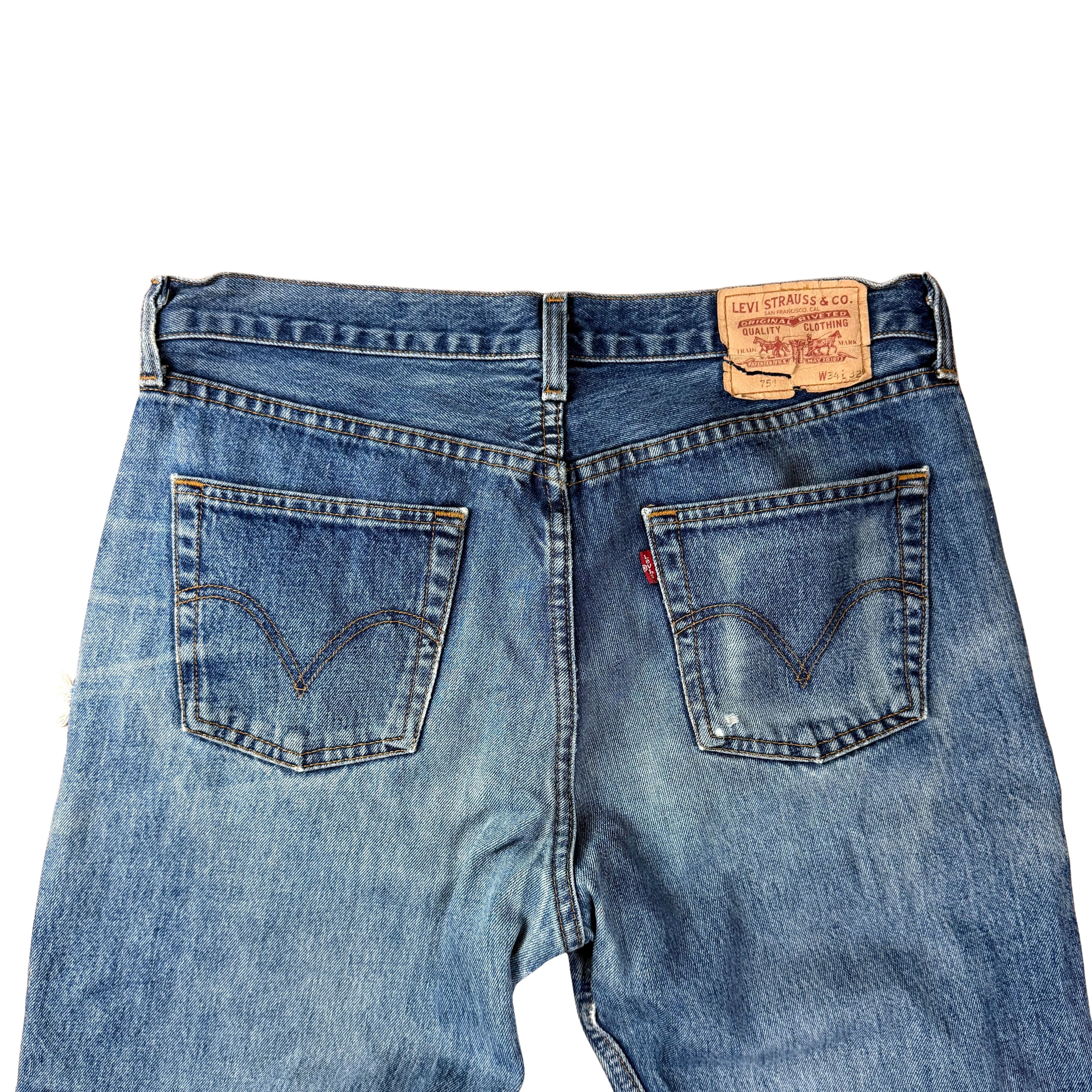 Vintage Levi's 571 Washed Jeans  - L