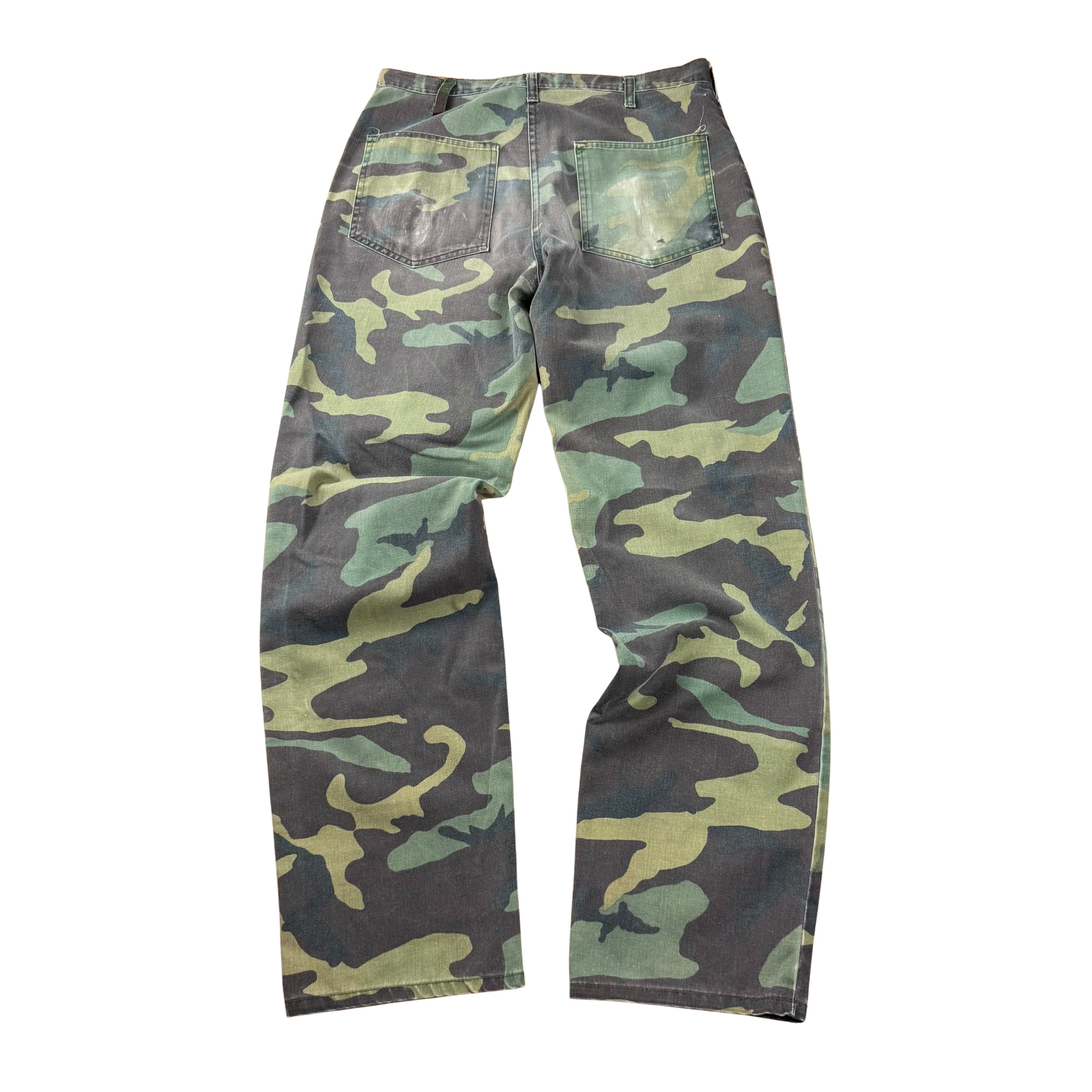 Vintage Washed US Army Camo Hose  - M