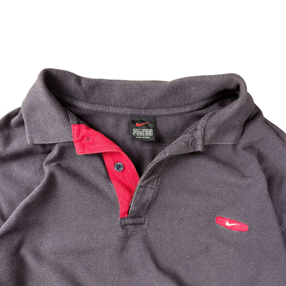 Vintage Y2K Nike Poloshirt Washed  - L