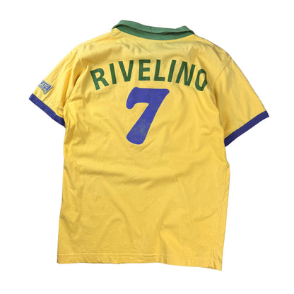 Vintage Sunfaded Brazil Poloshirt  - XL
