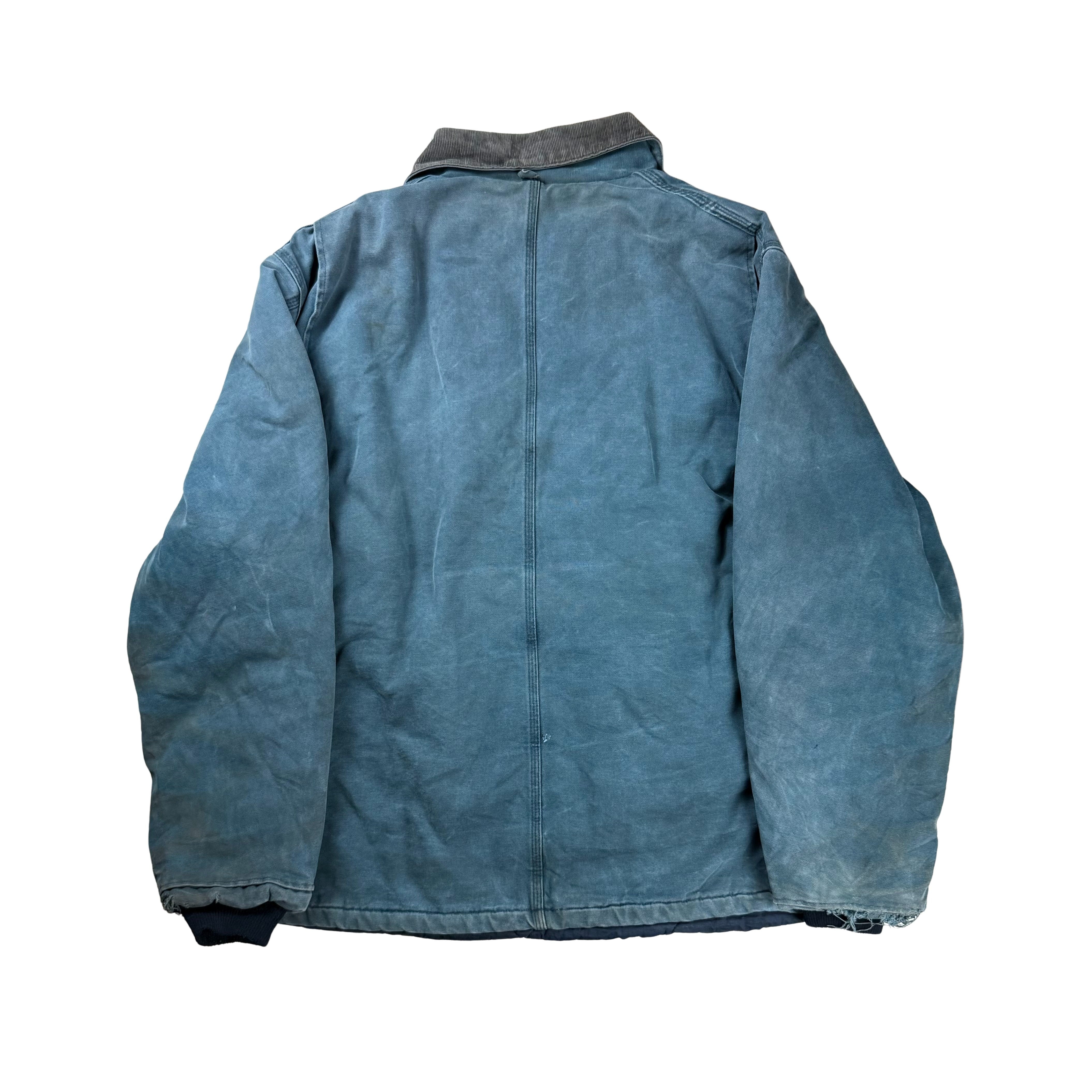 Vintage Carhartt Chore Jacket 90s Faded  - XL