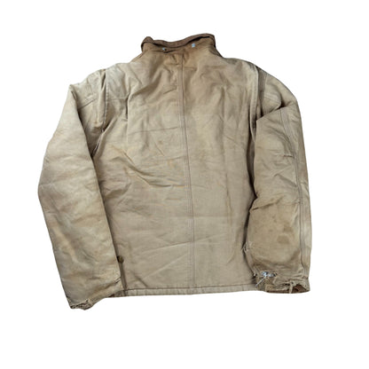 Vintage Carhartt Chore Jacket Hooded 90s Faded  - L