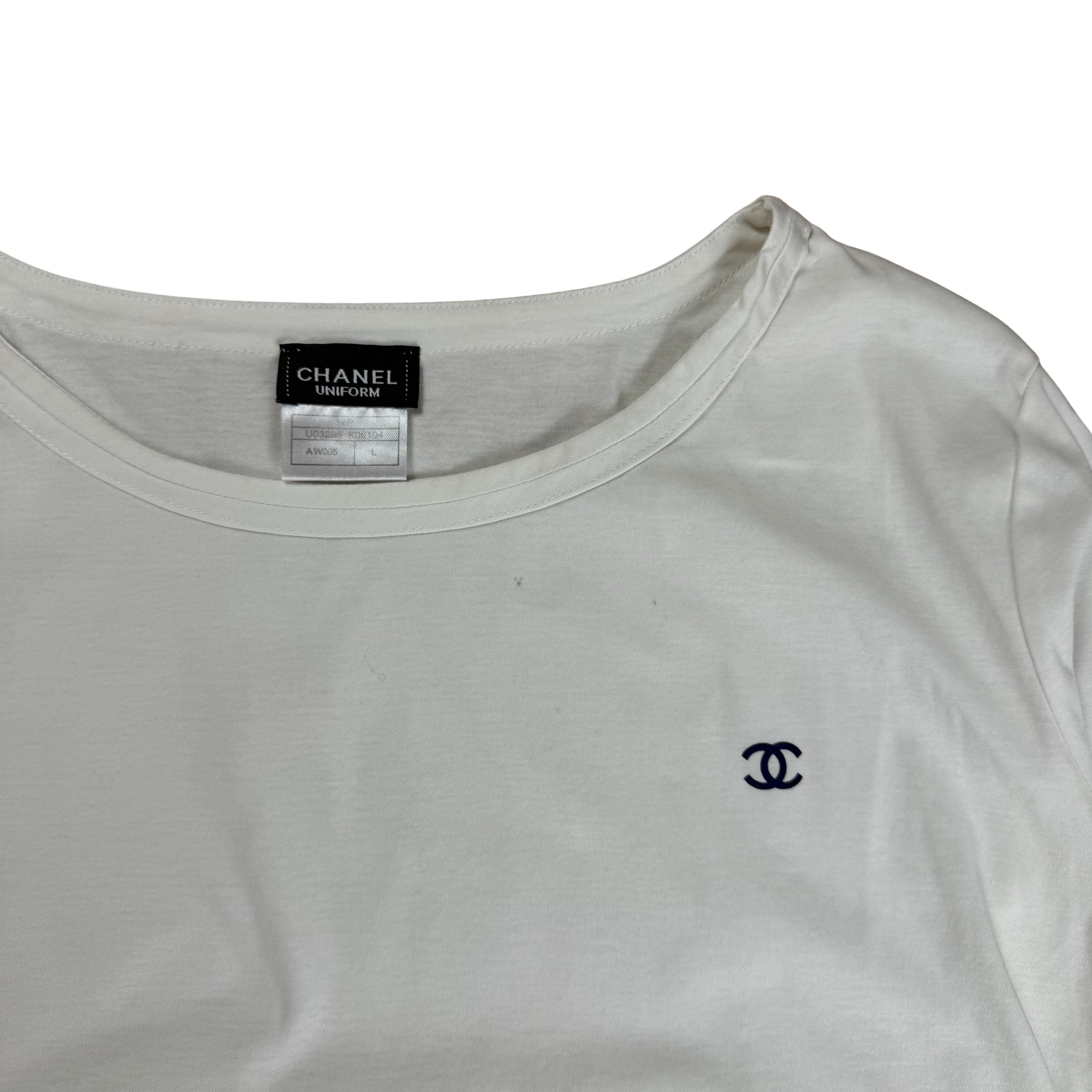 Vintage Chanel Uniform T-Shirt Rare - L